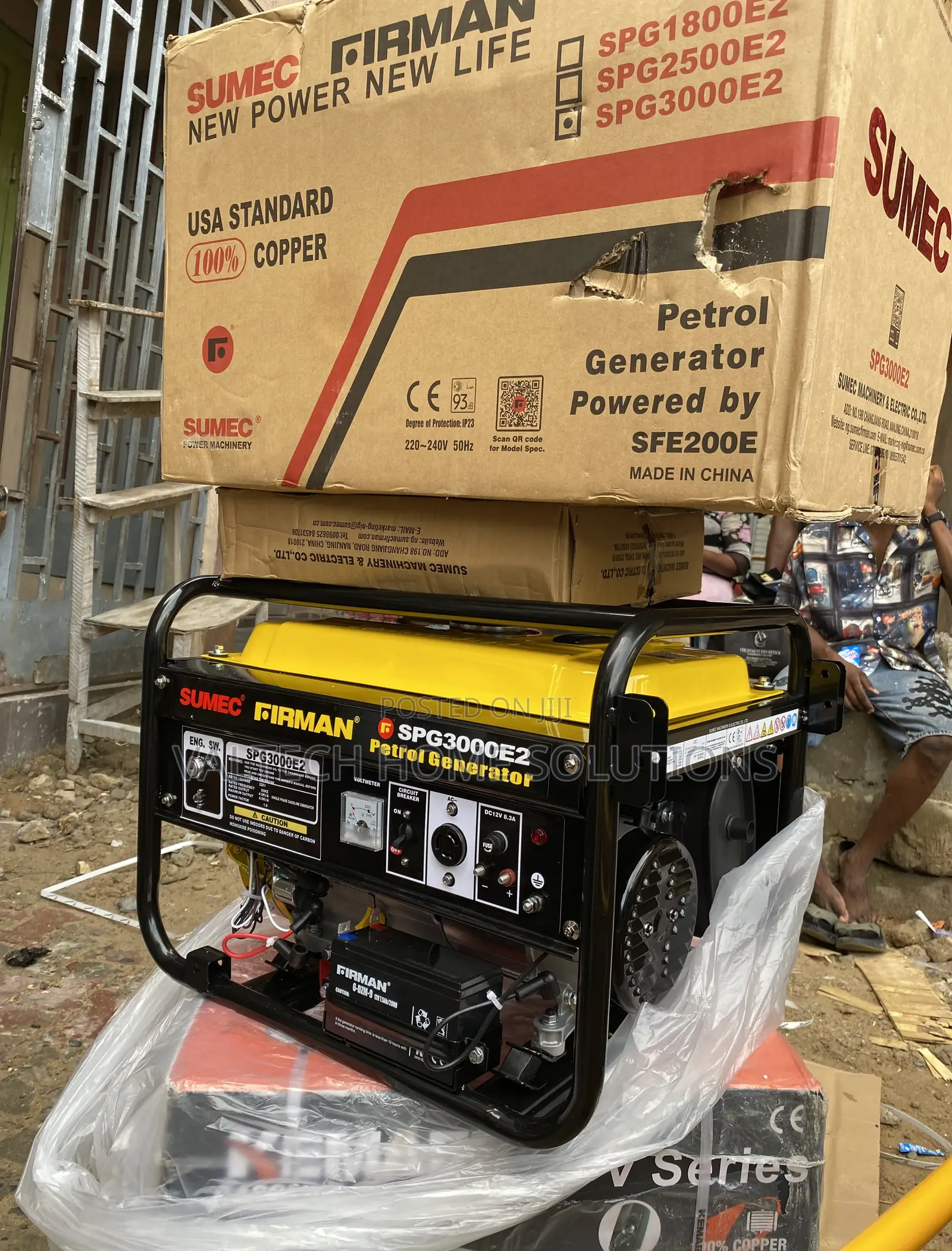 1. 5KVA Sumec Firman Petrol Generator – 100% Copper Coil