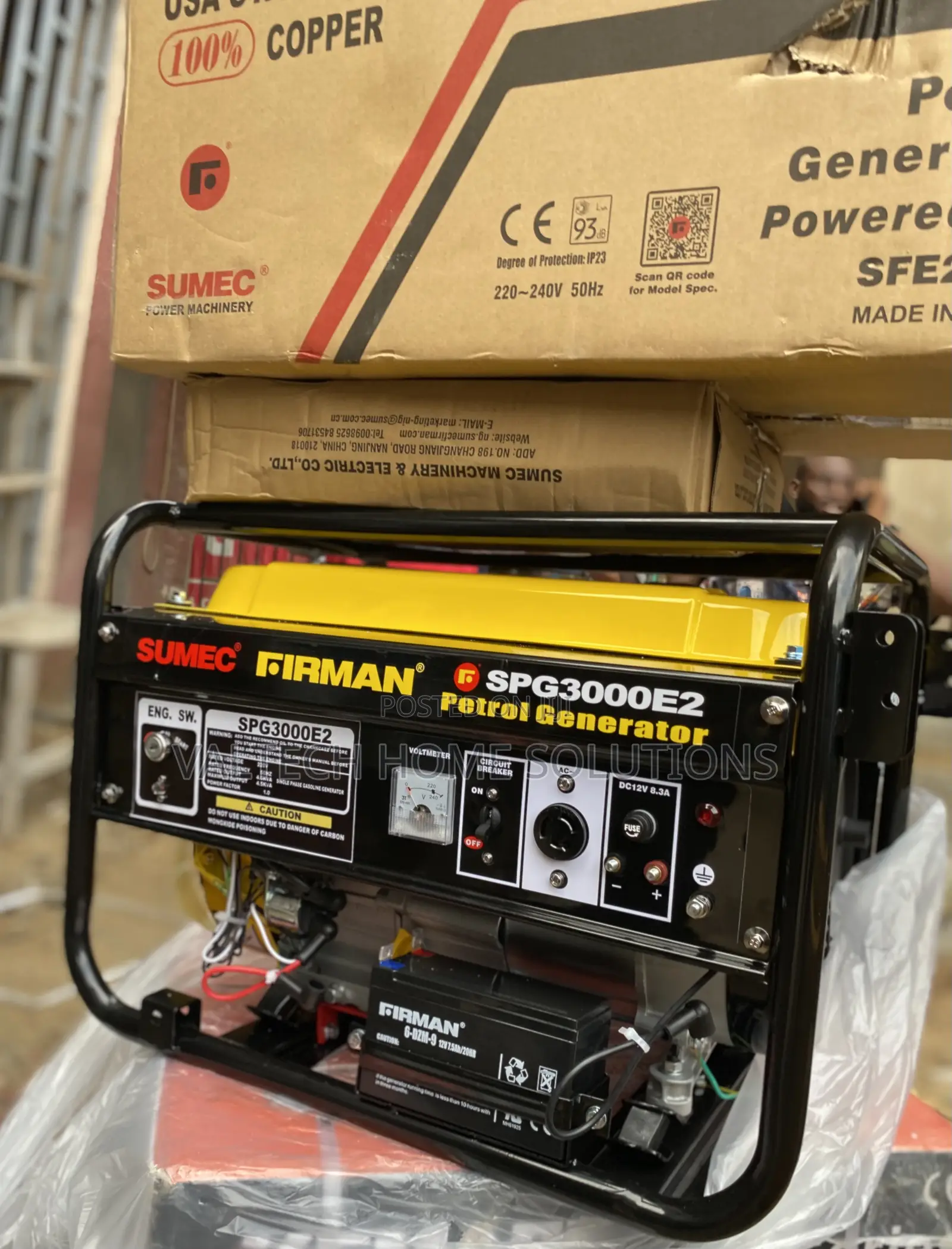 Original 4.5KVA Firman Petrol Generator – Durable Powerful