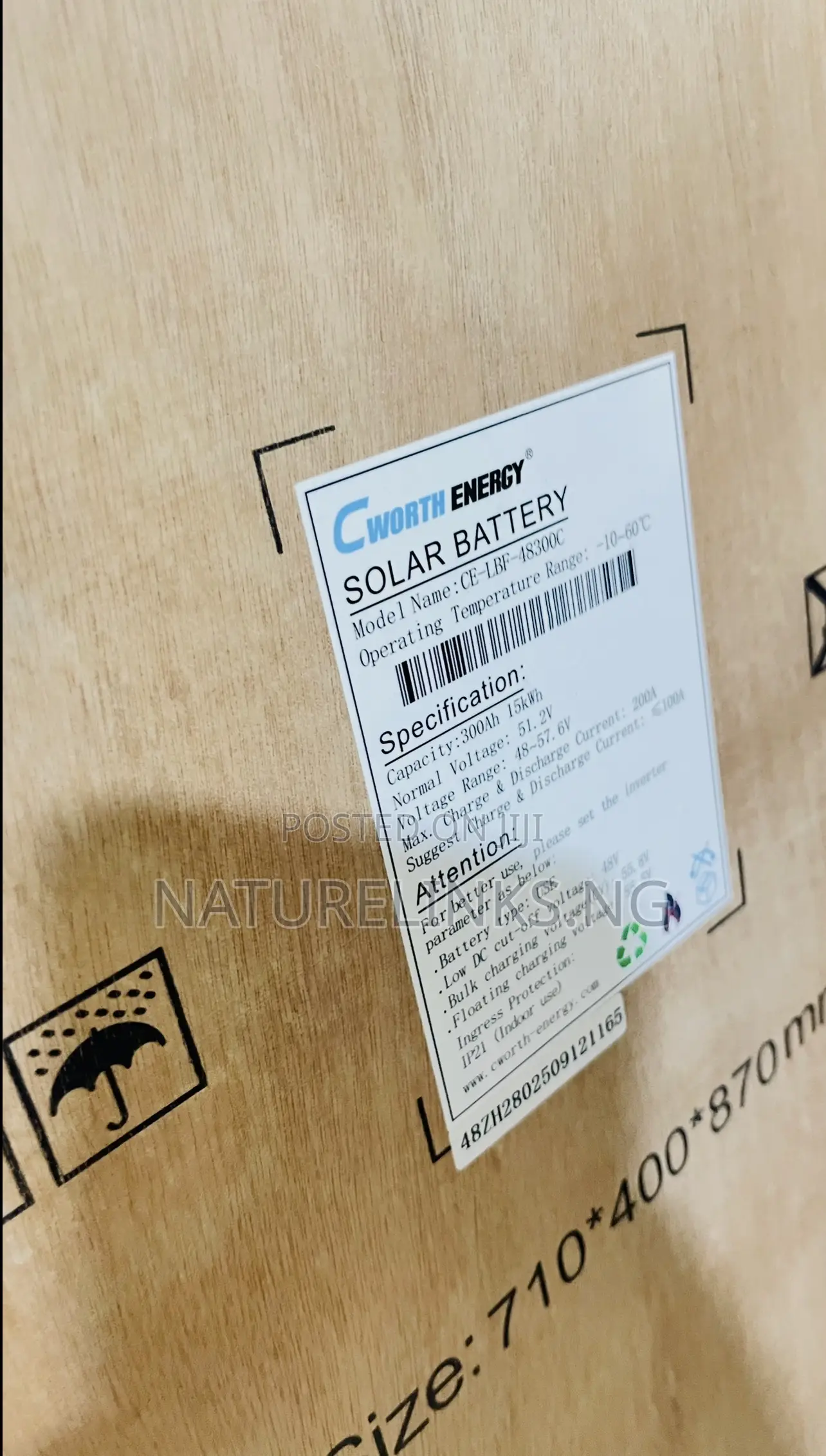 Cworth 15Kwh Lithium Battery