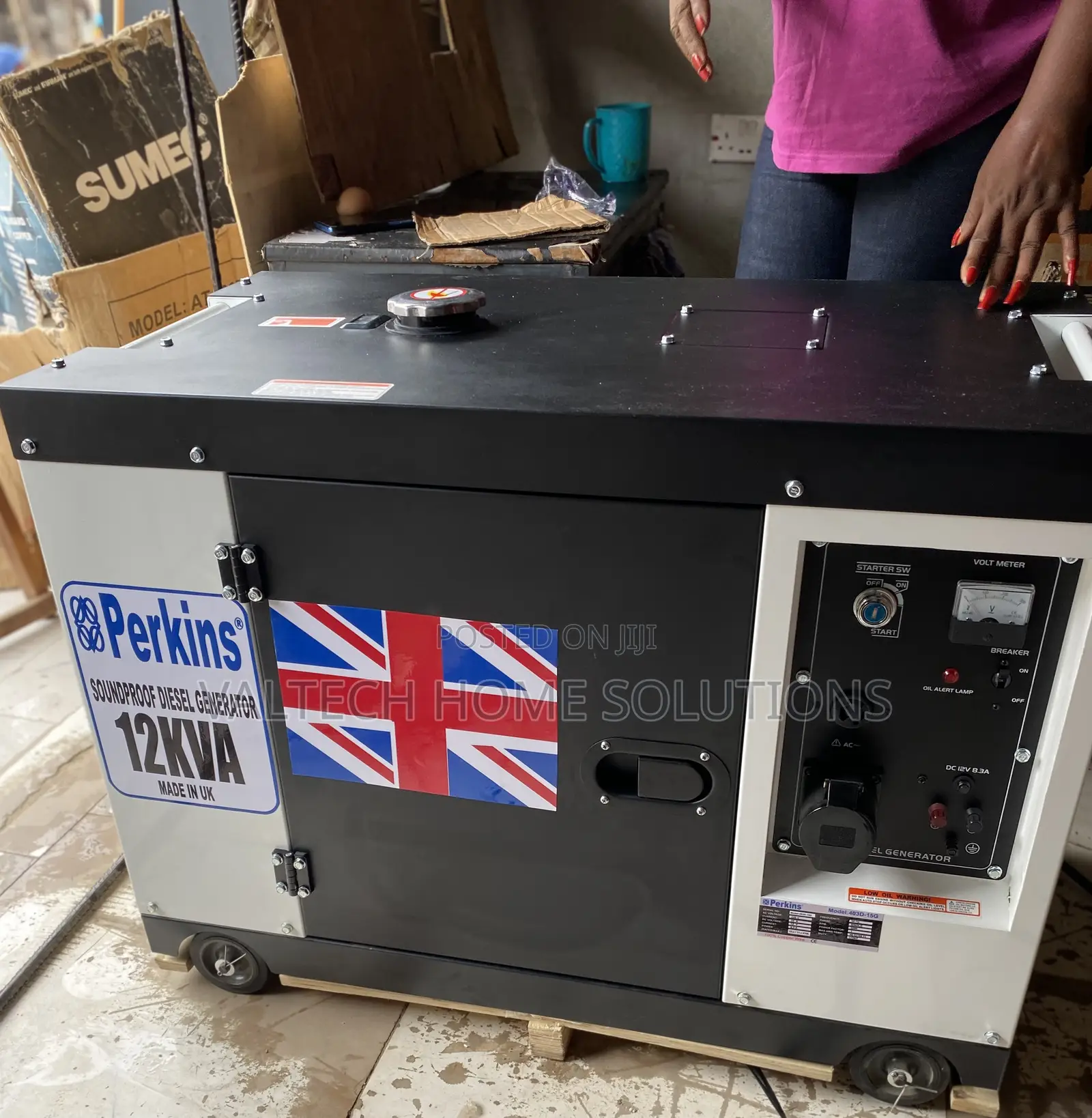 Genuine 12.5KVA Perkins Generator , 100% Copper Coil, British Engine
