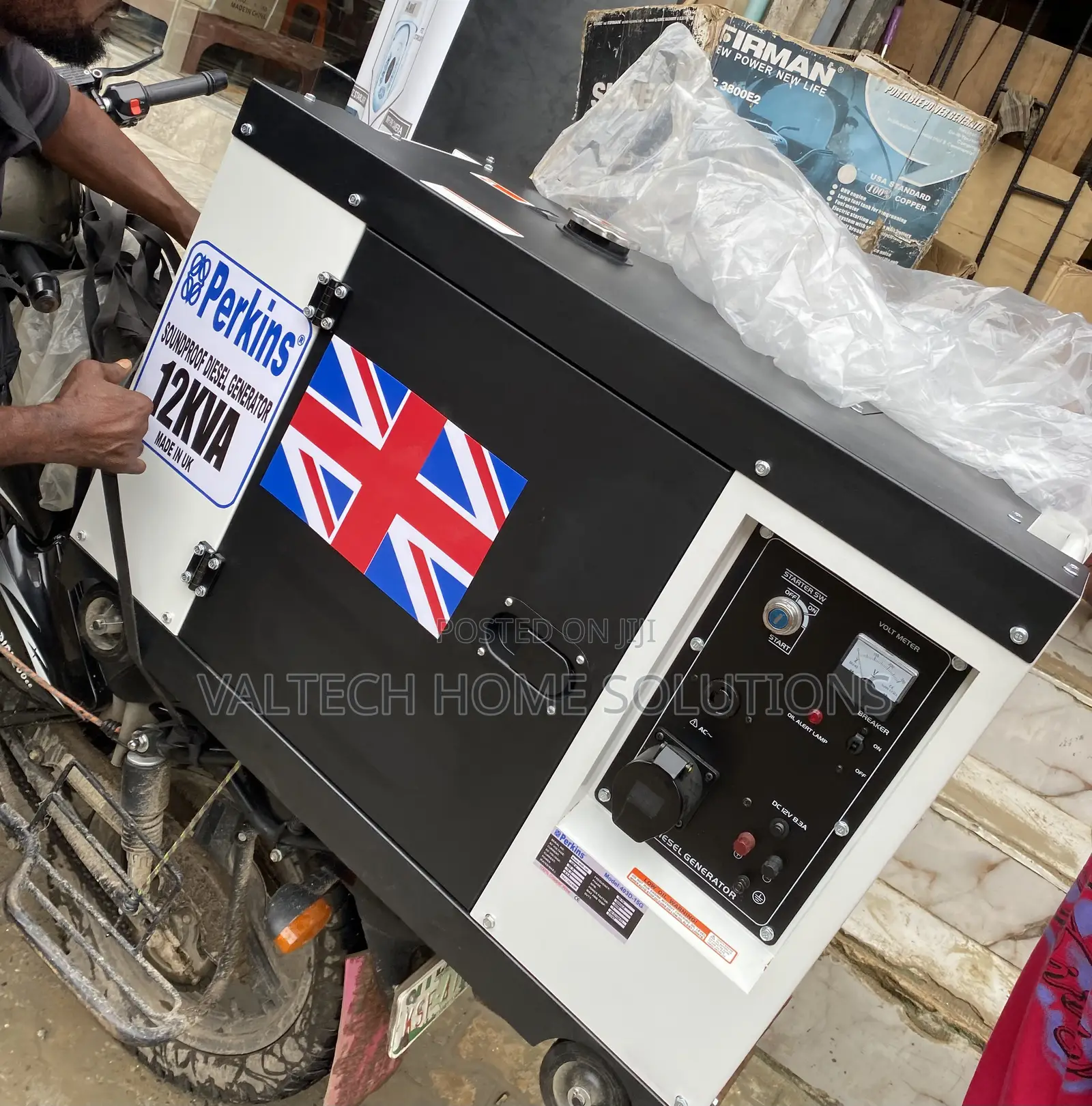 Genuine 12.5KVA Perkins Generator , 100% Copper Coil, British Engine