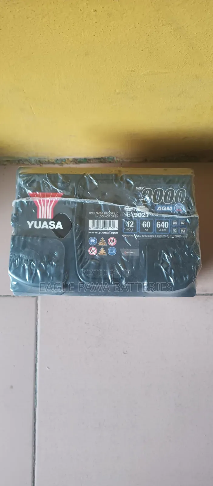 Yuasa AGM Battery 60ah