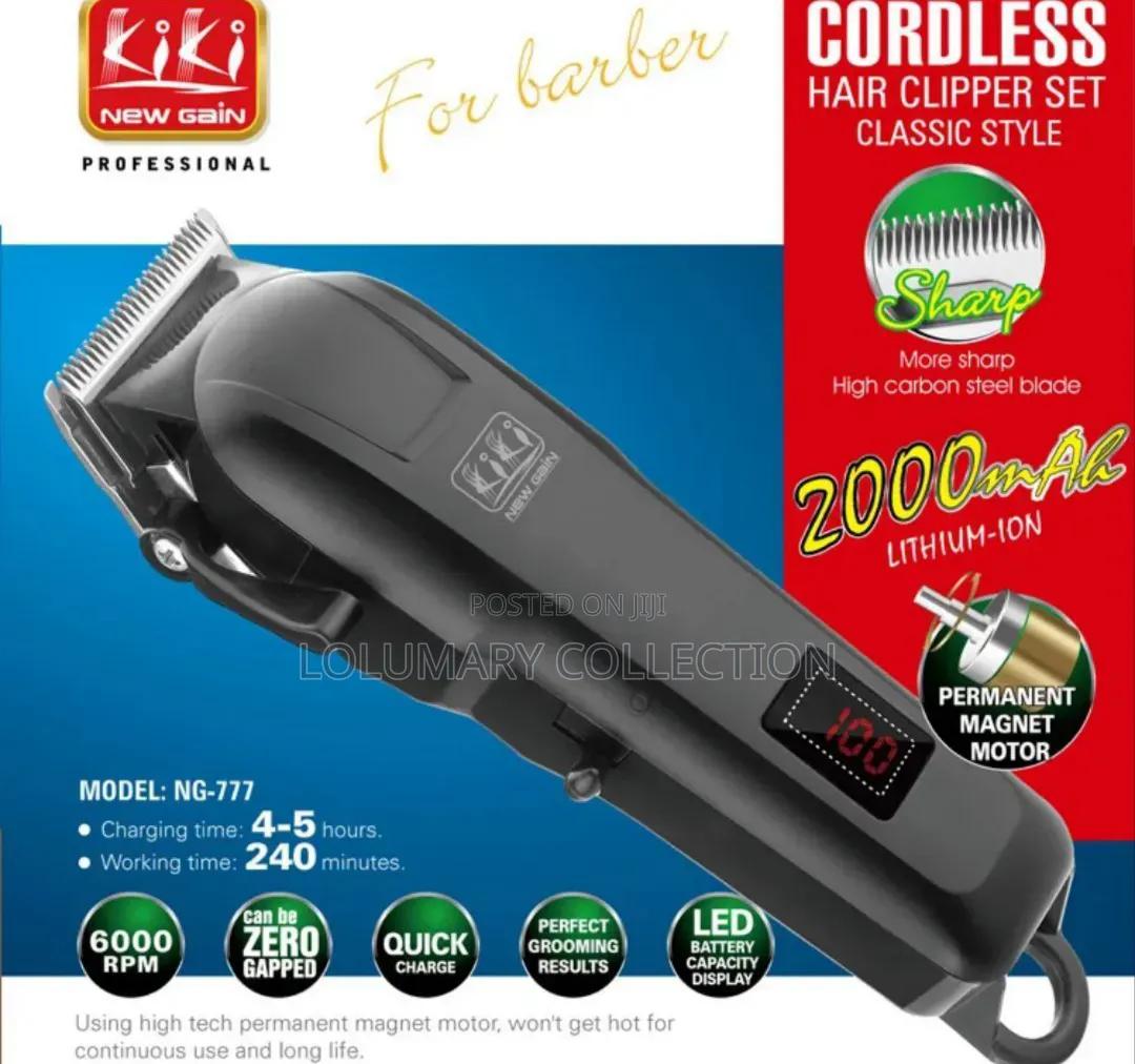Kiki Rechargeable Digital Hair Clipper Cordless Electric Trimmer