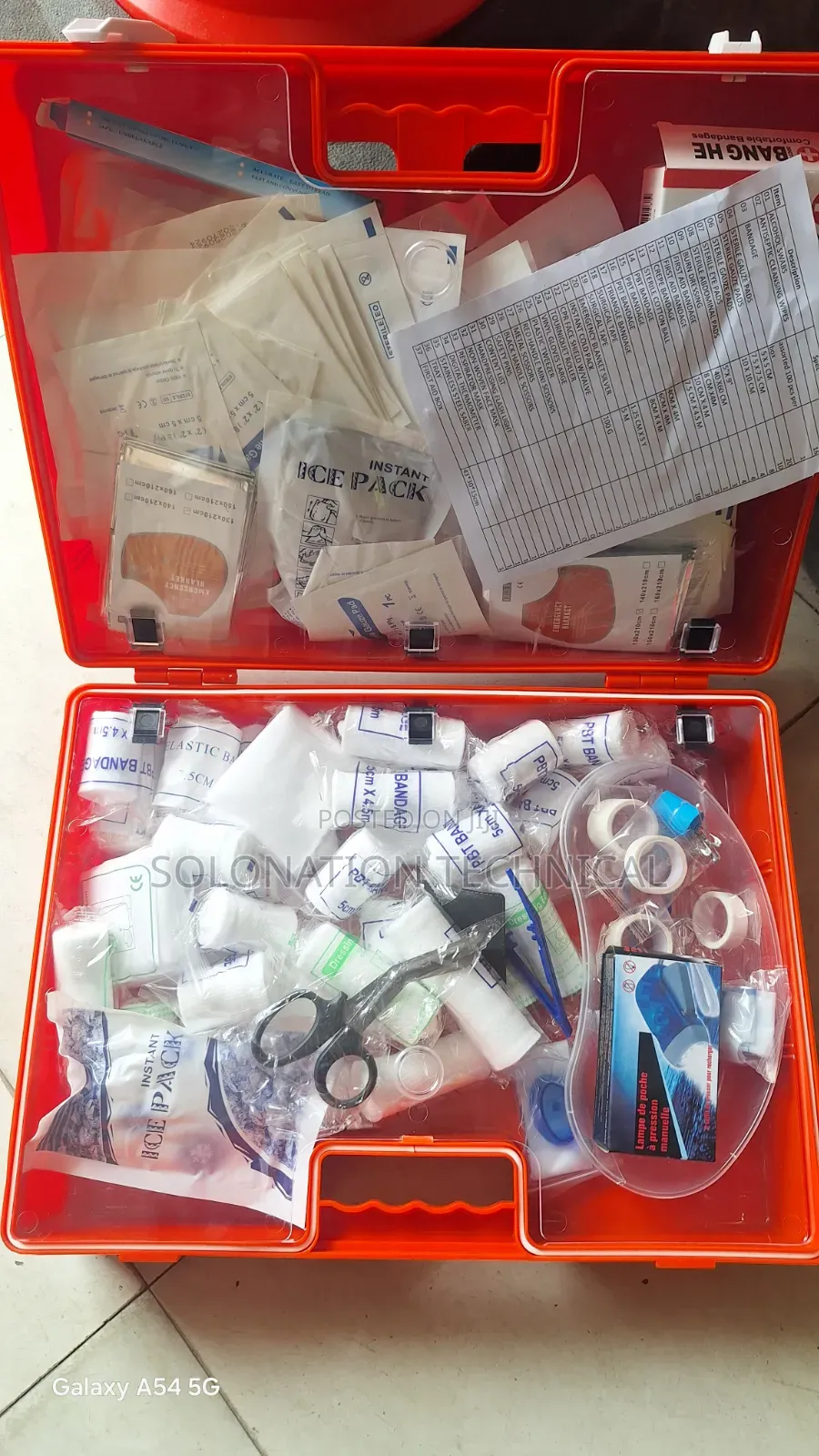 First Aid Box and Accessories for 100 People