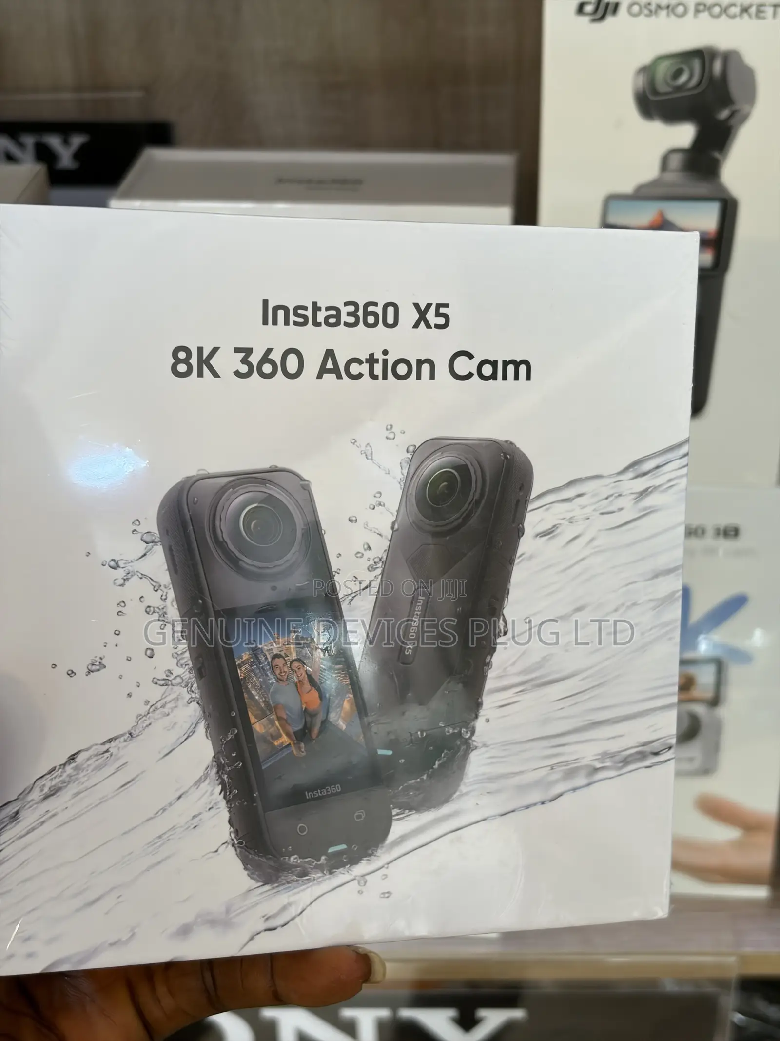 Insta360 X5 - Waterproof 360 Action Camera With 1/1.28" Sensors
