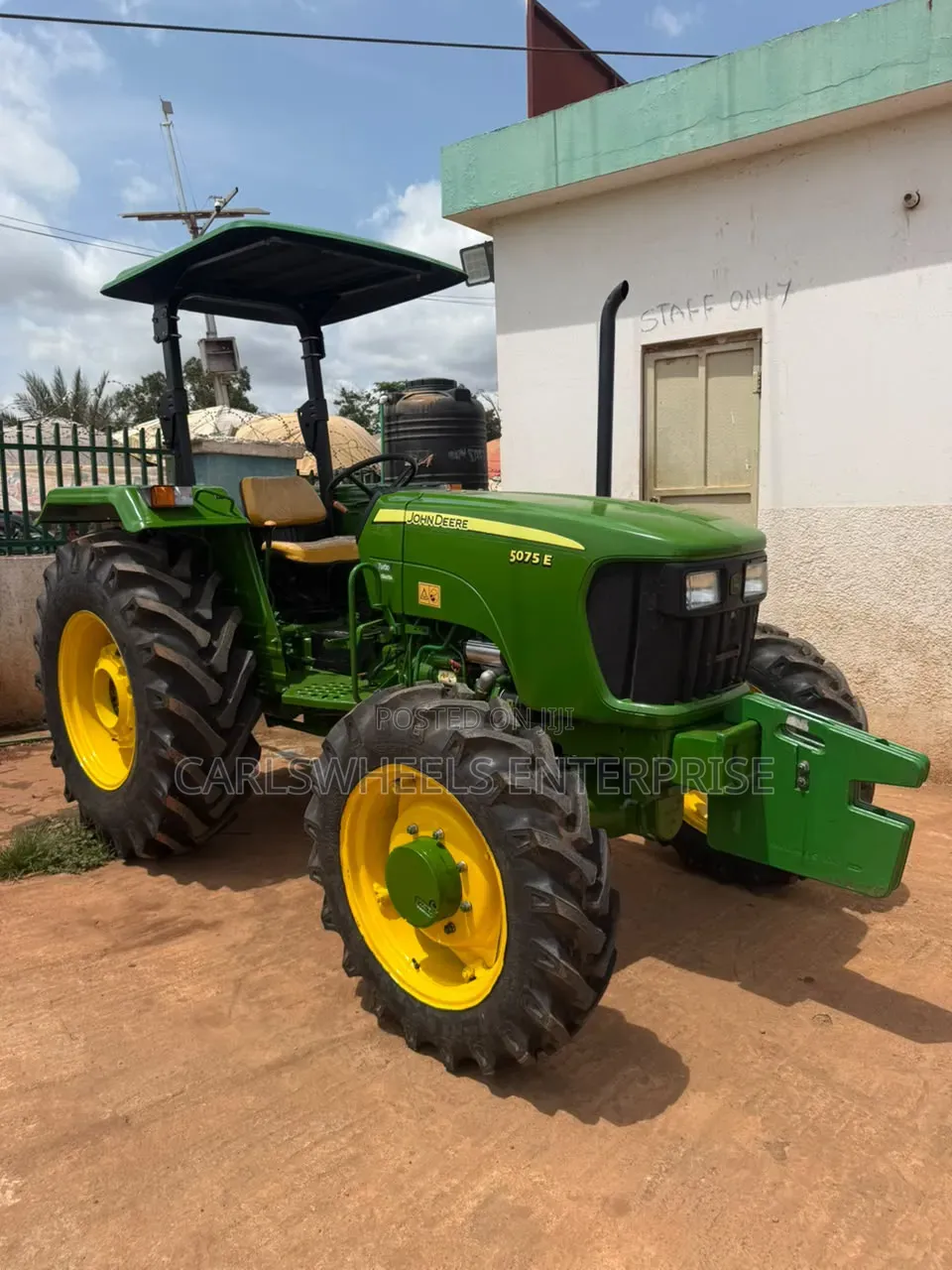 Neatly Used John Deere 5075E 4WD 3 Cylinder Engine Turbocharger.
