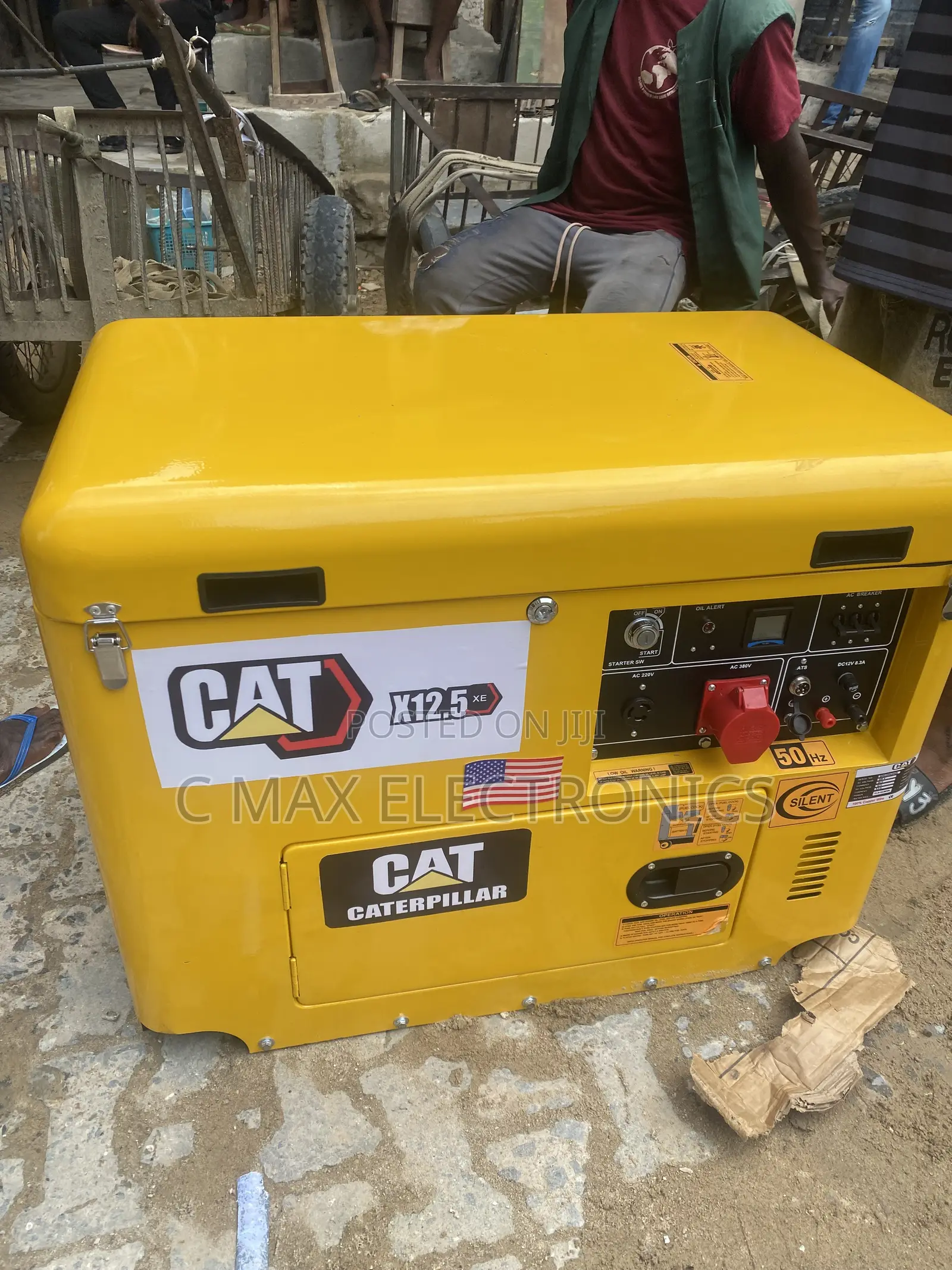 Cat 12kva Diesel Soundproof Generator Three Phase Engine