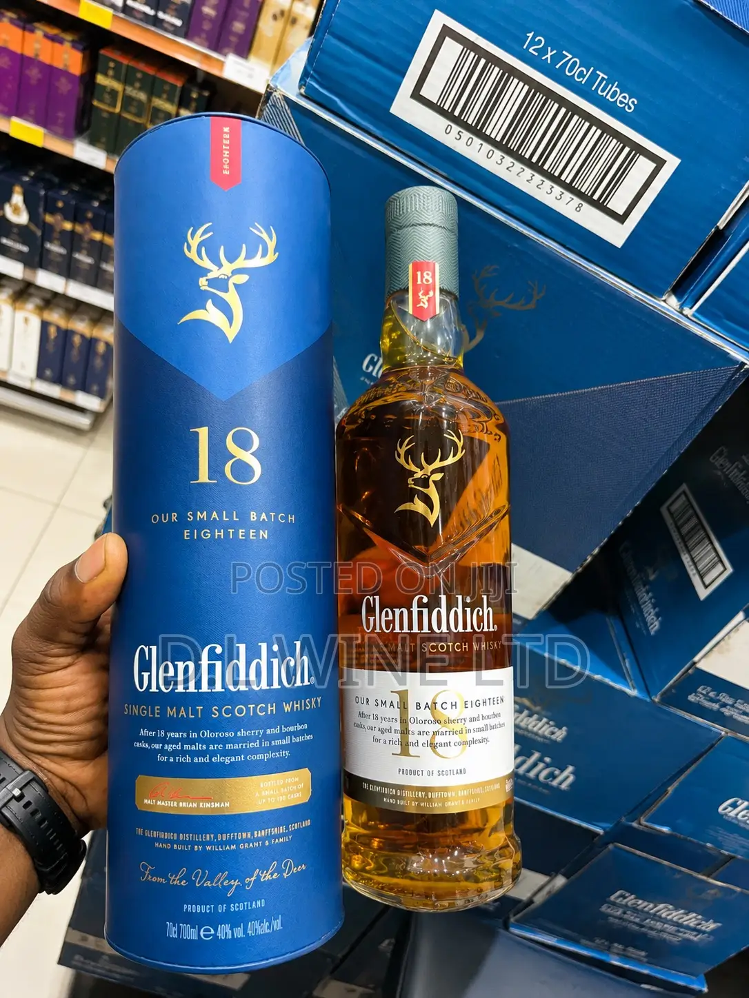 Glenfiddich 18 Years Cartoon of 12 Bottles