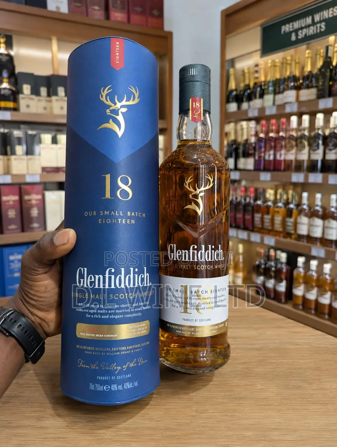 Glenfiddich 18 Years Cartoon of 12 Bottles