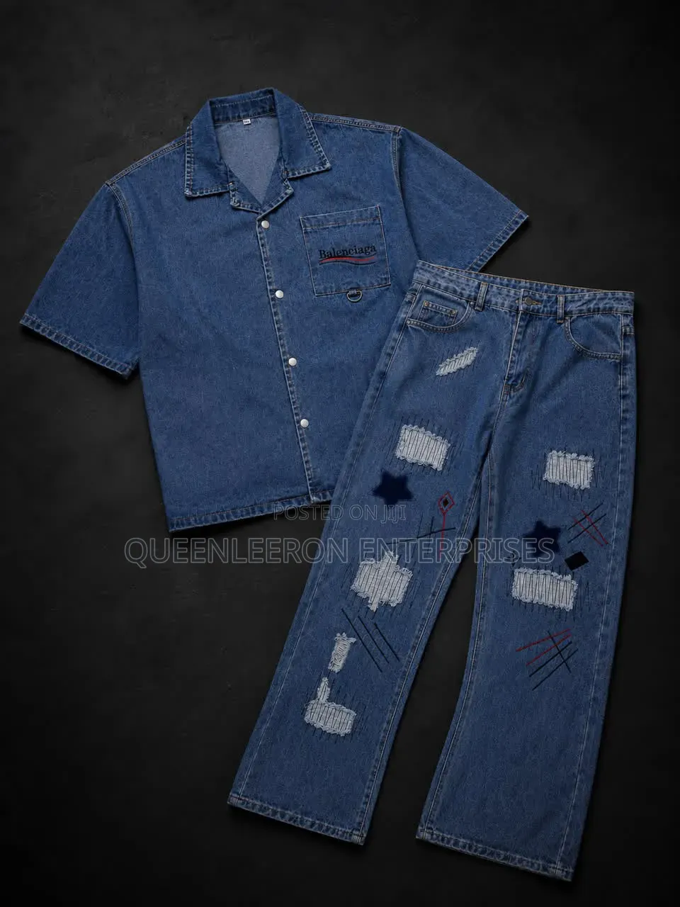 Fast Selling * Denim Jean Shirt and Denim Jean