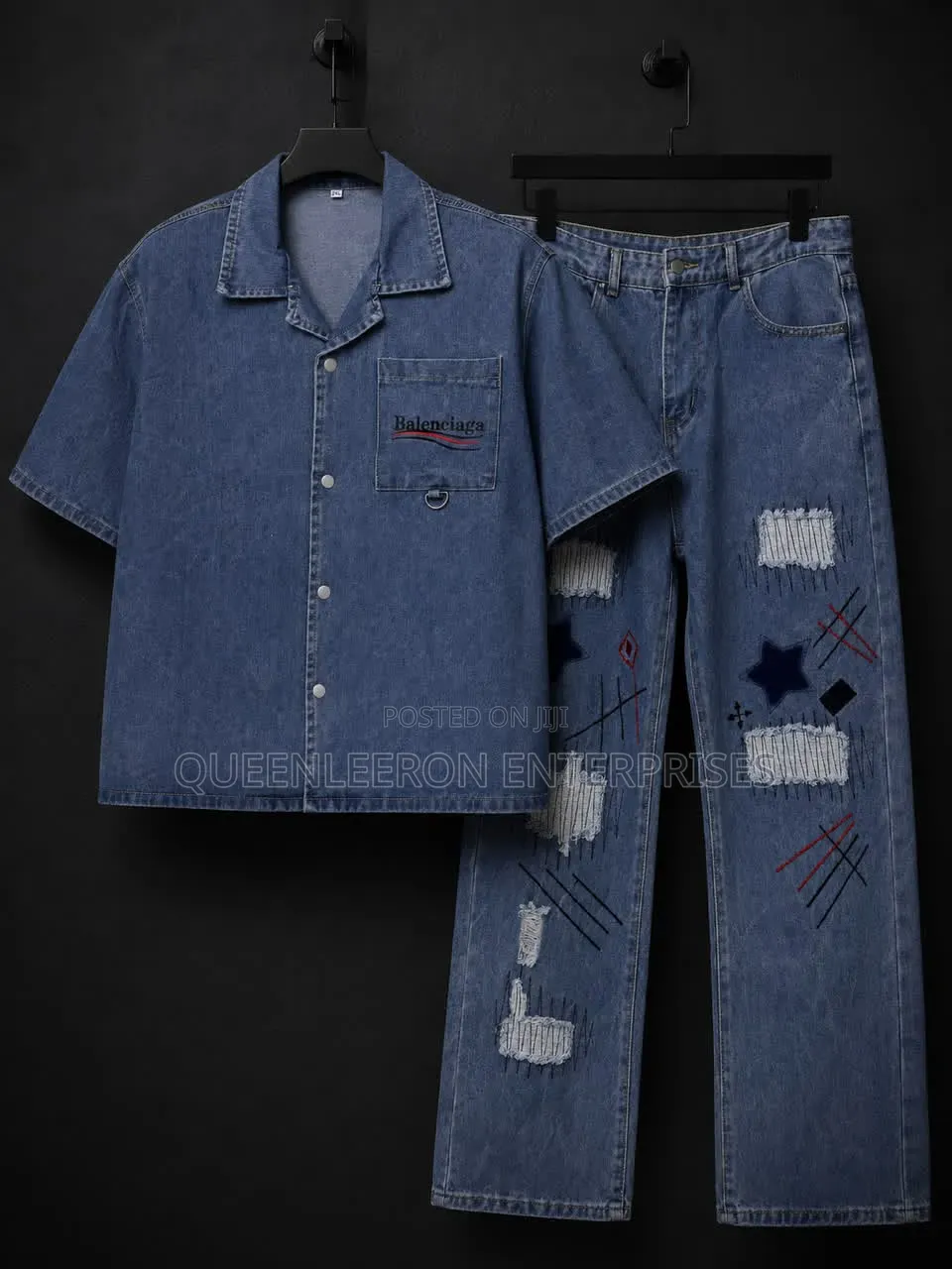 Fast Selling * Denim Jean Shirt and Denim Jean