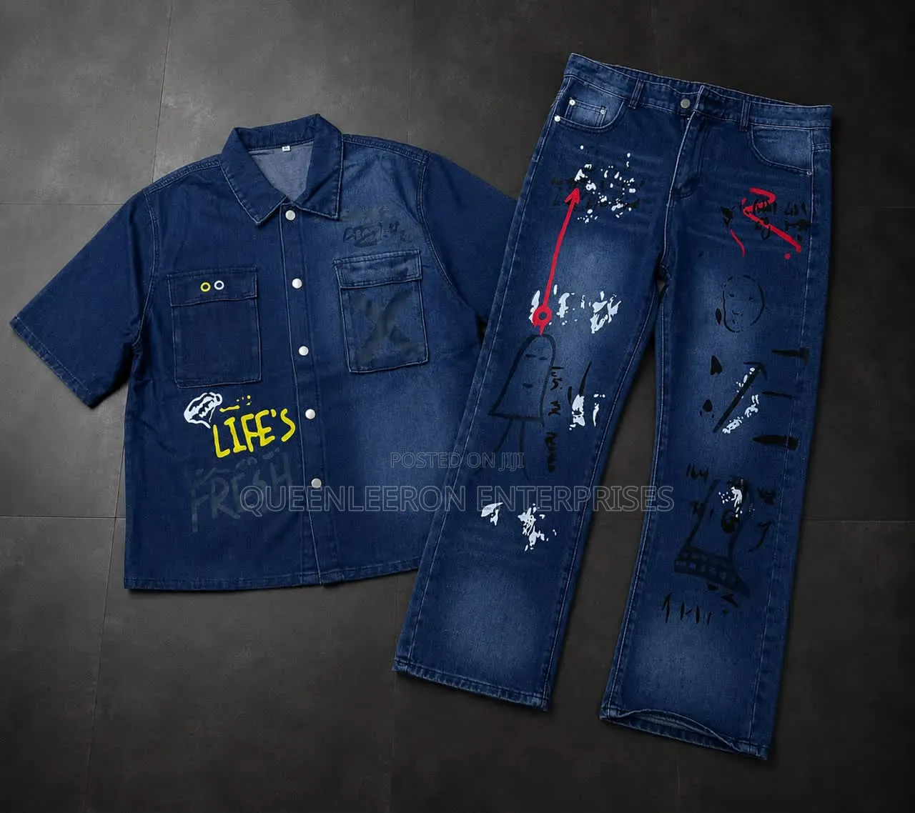Fast Selling * Denim Jean Shirt and Denim Jean