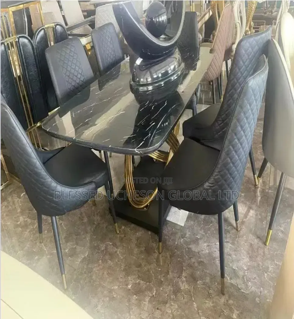 Six-Seater Luxury Dining Table Set.
