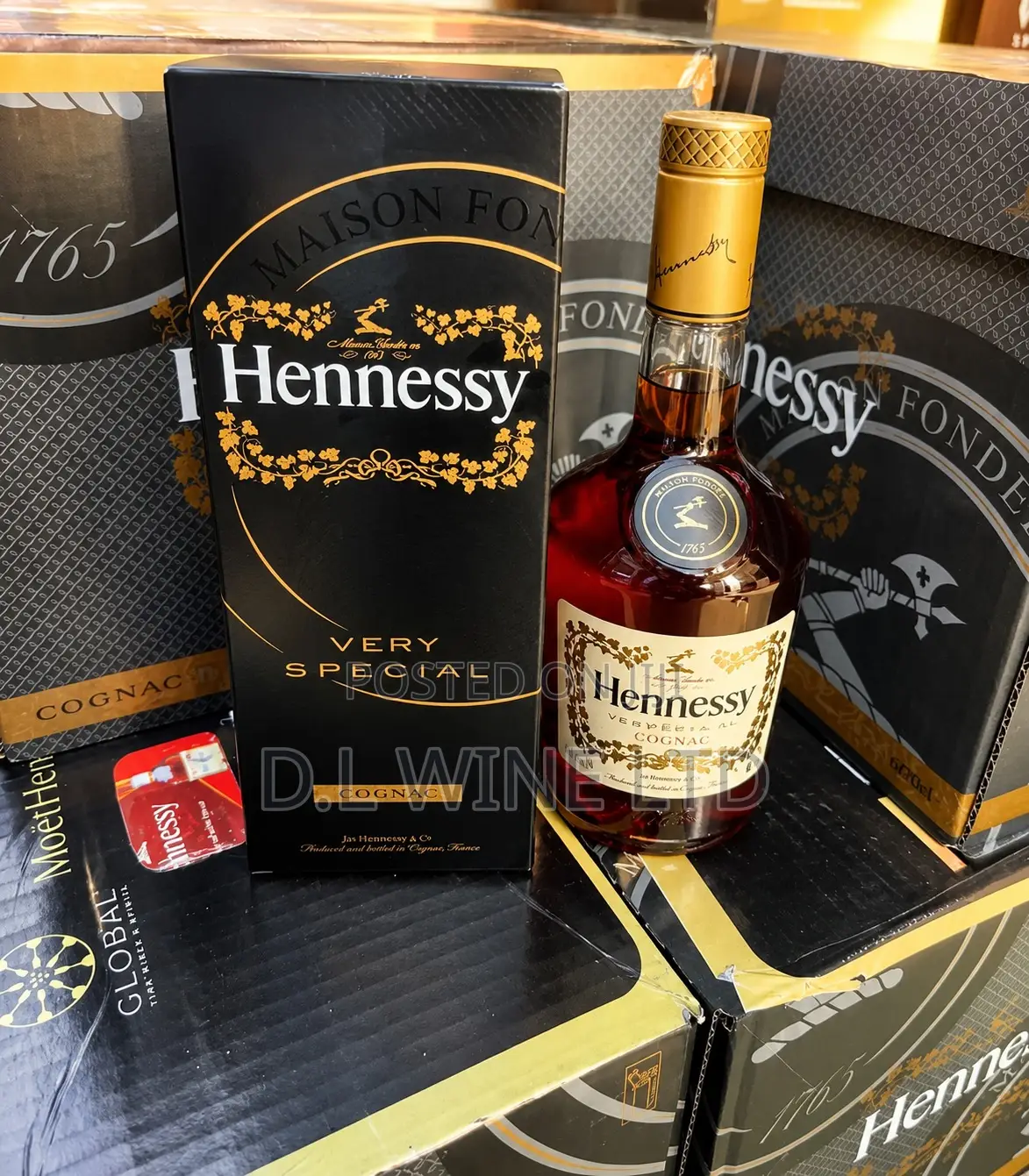 Hennessy VS Cartoon of 12 Bottles