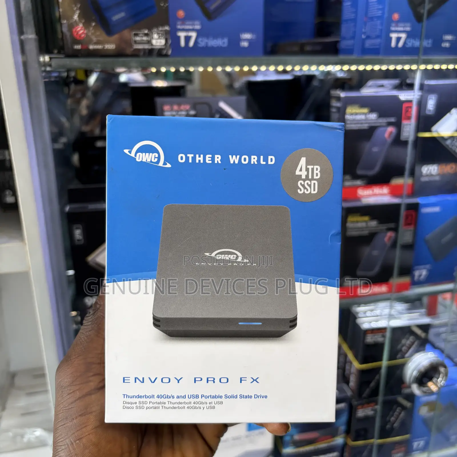 OWC Envoy Pro FX 4TB Thunderbolt 40Gb/S USB-C 10Gb/S Portable NVMe SSD