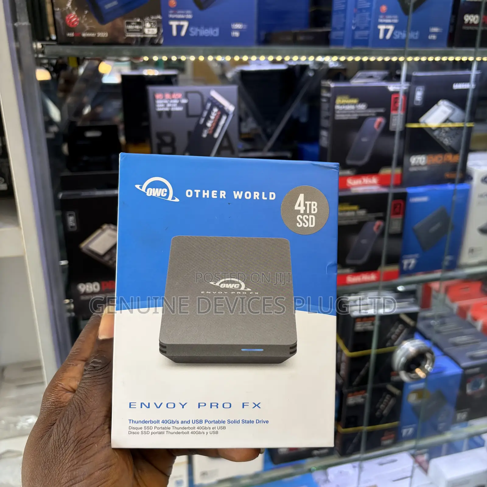 OWC Envoy Pro FX 4TB Thunderbolt 40Gb/S USB-C 10Gb/S Portable NVMe SSD