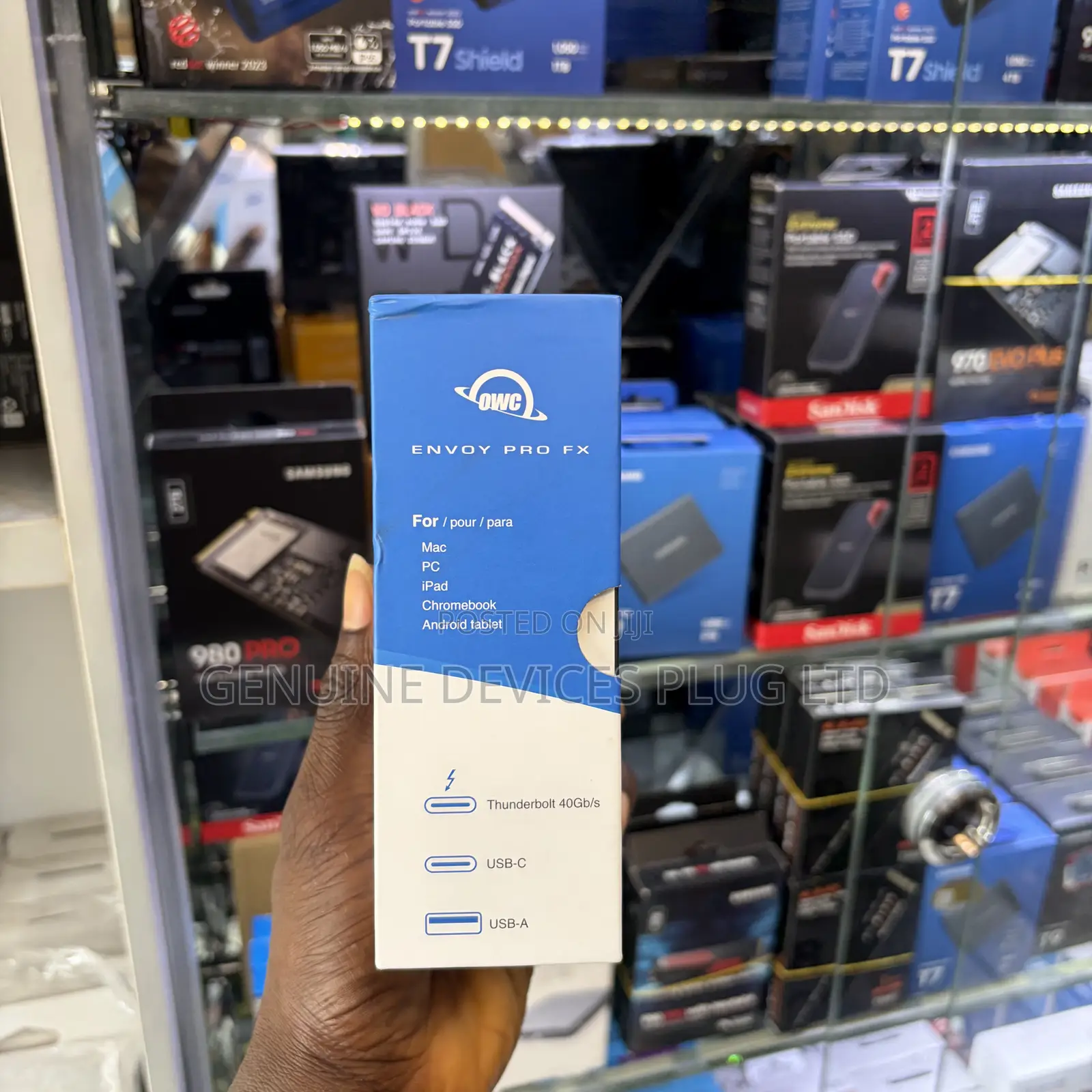 OWC Envoy Pro FX 4TB Thunderbolt 40Gb/S USB-C 10Gb/S Portable NVMe SSD