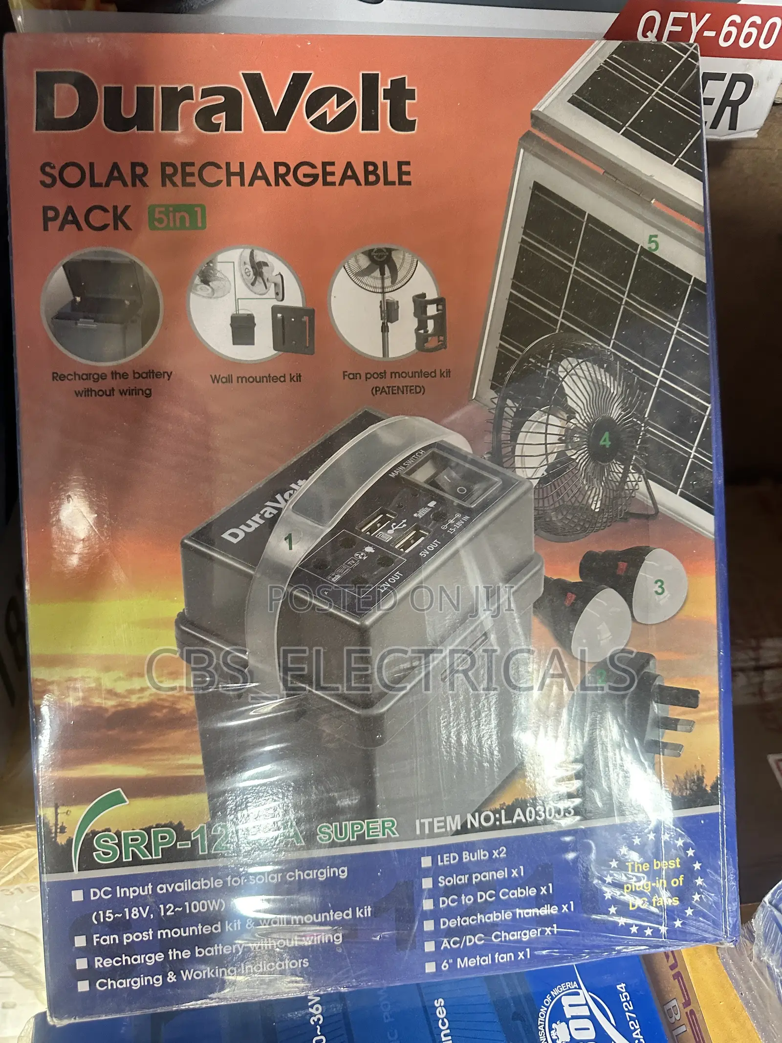DuraVolt SRP-12 Super 5-in-1 Solar