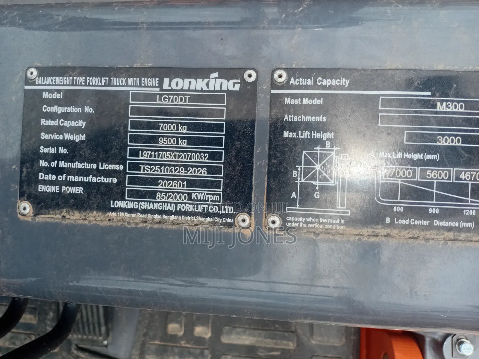 *Brand New 7 Ton Forklift for Sale - 2 Stage Mast - Diesel*
