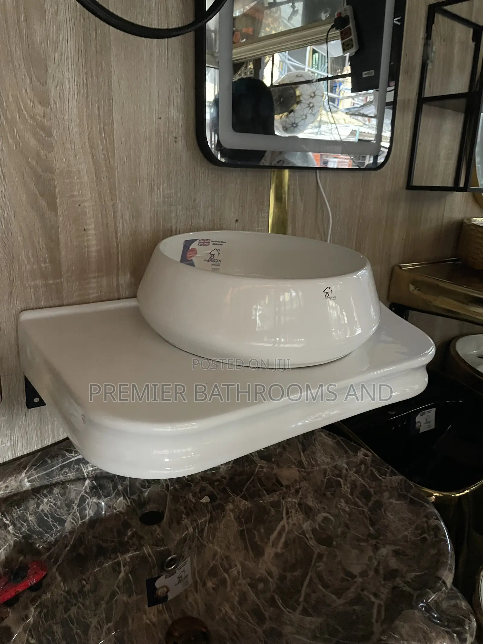 White Hanging Washing Hand Basin