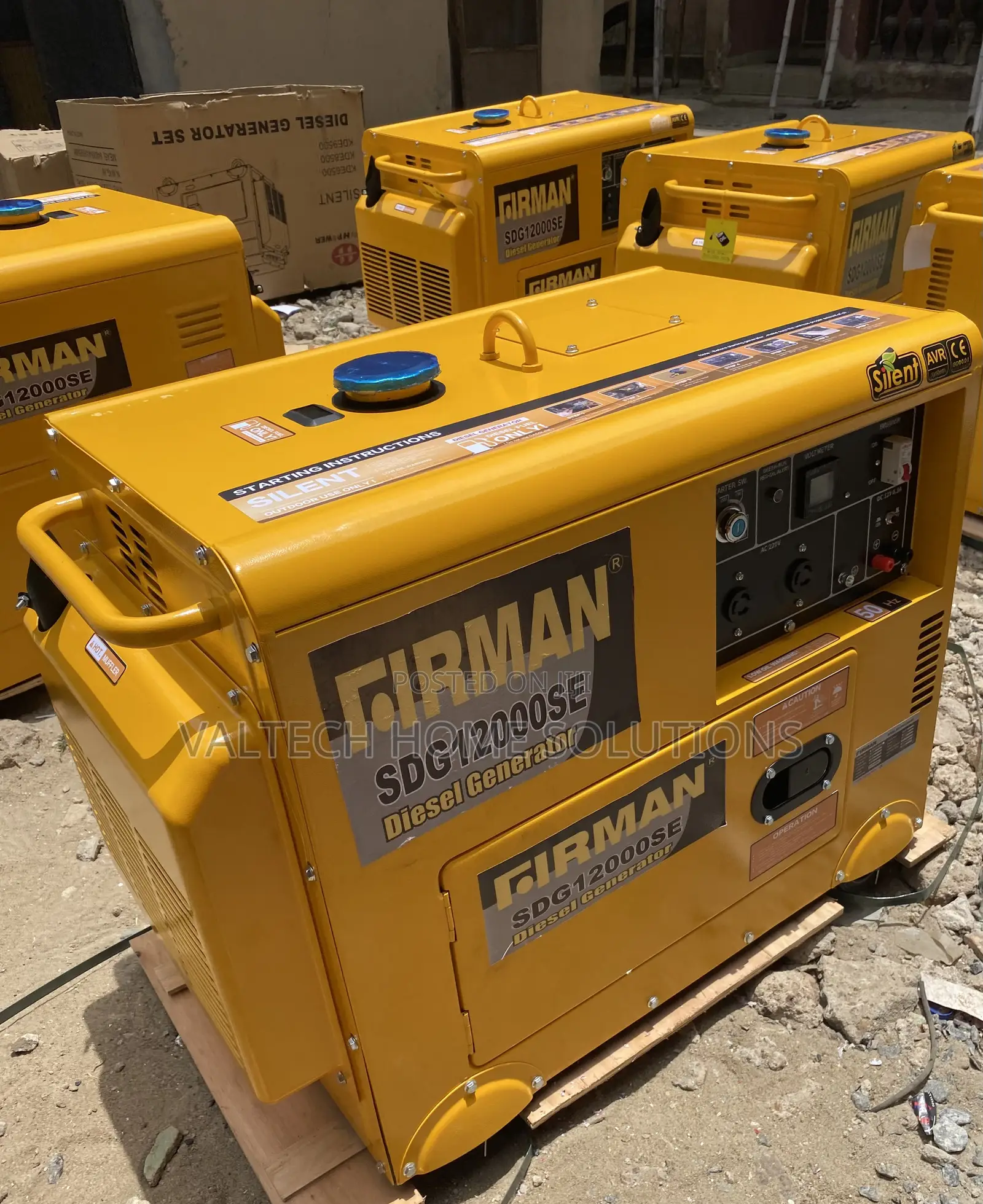 1. 5KVA Fireman Diesel Soundproof Generator – 100% Copper Coil
