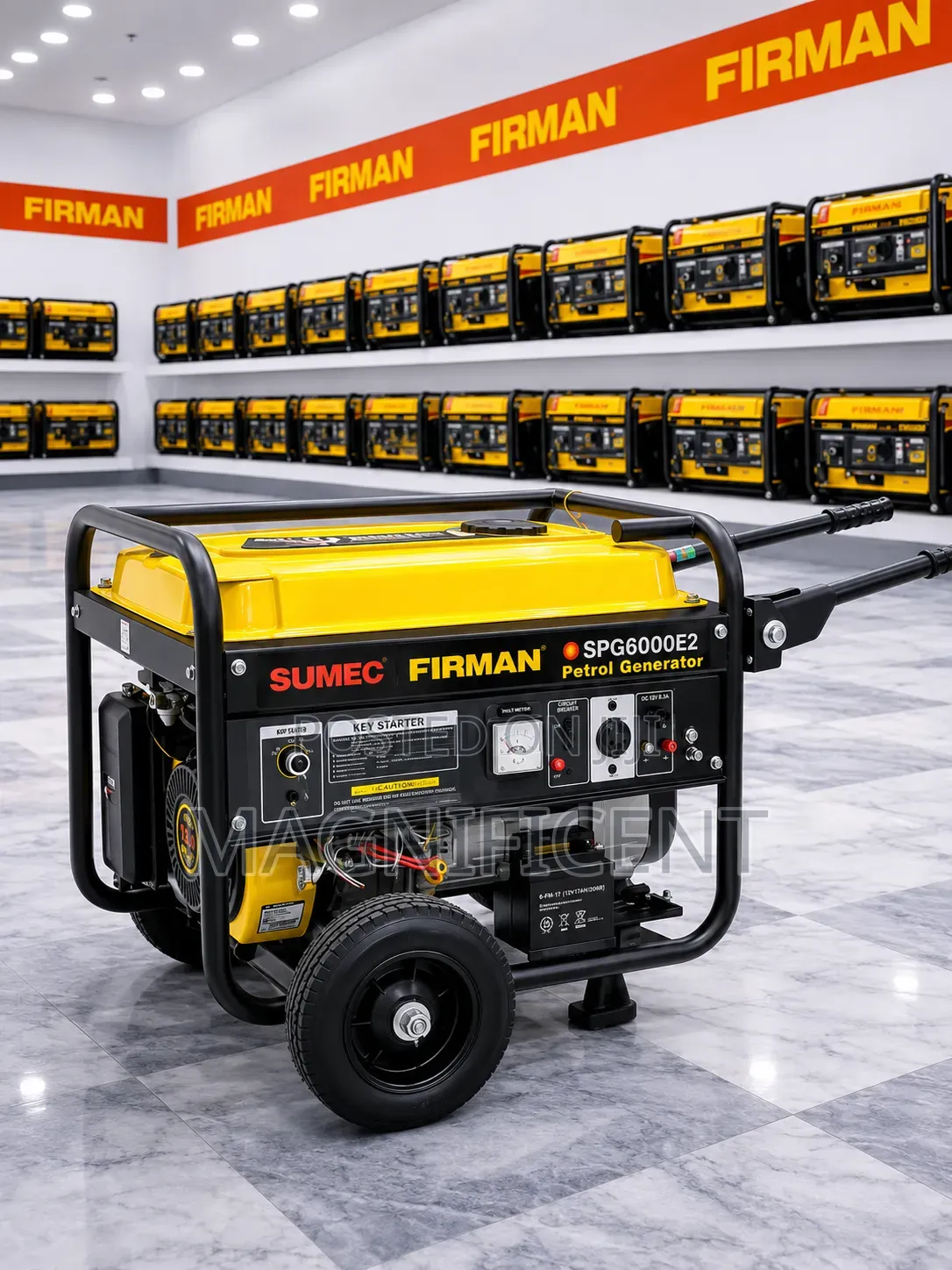Firman 4.5kva Petrol SPG6000E2 Generator Key Start Super Fuel Efficie