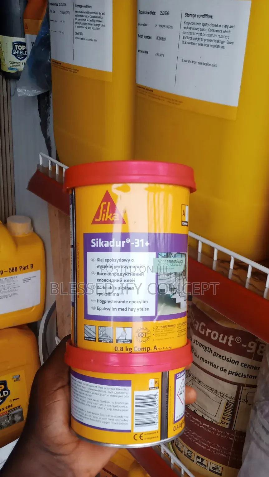 SikeDur-31+ High-Strength Epoxy Adhesive Repair Mortar Restore Etc.