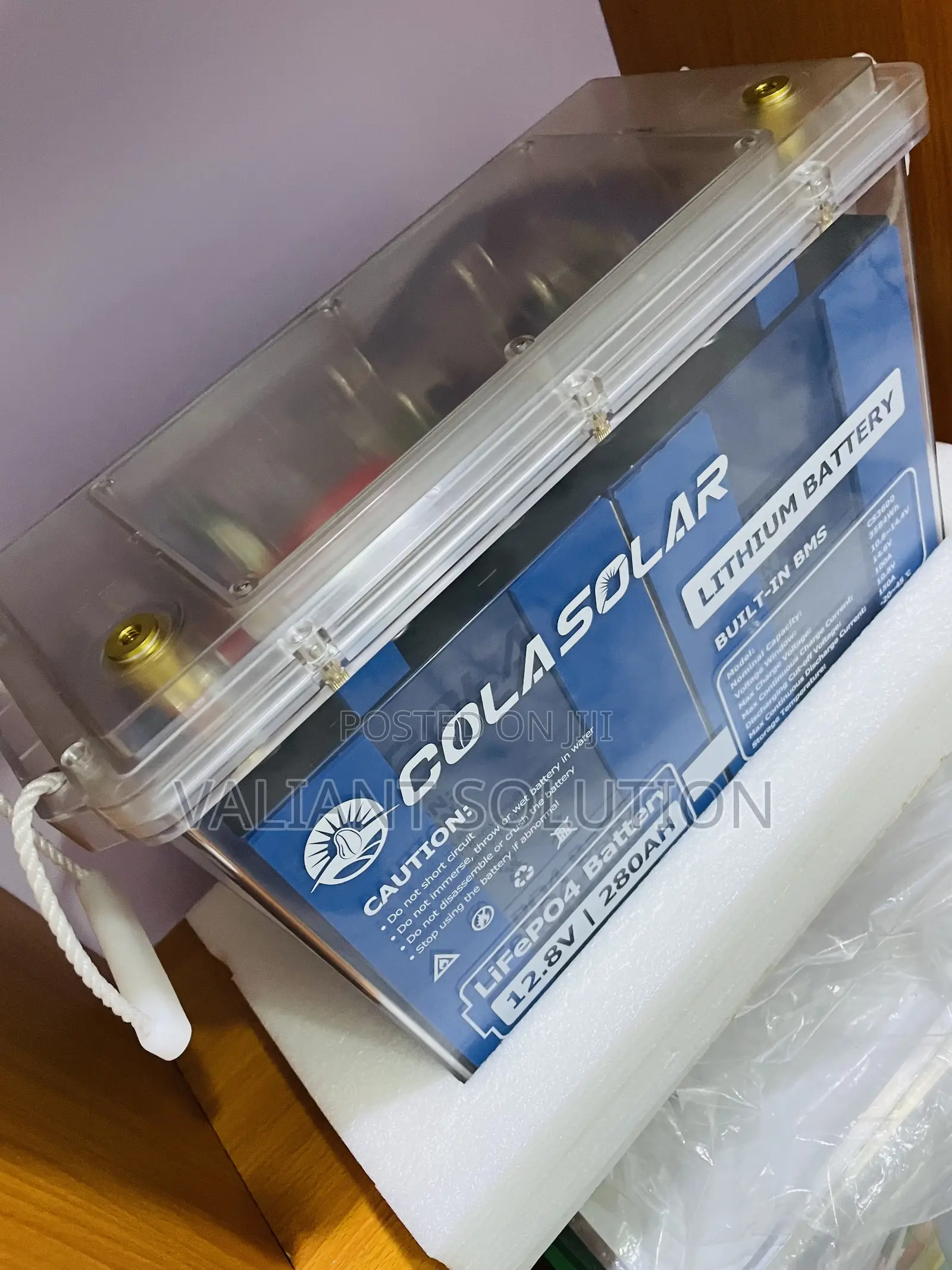 Cola Solar Lithium Battery