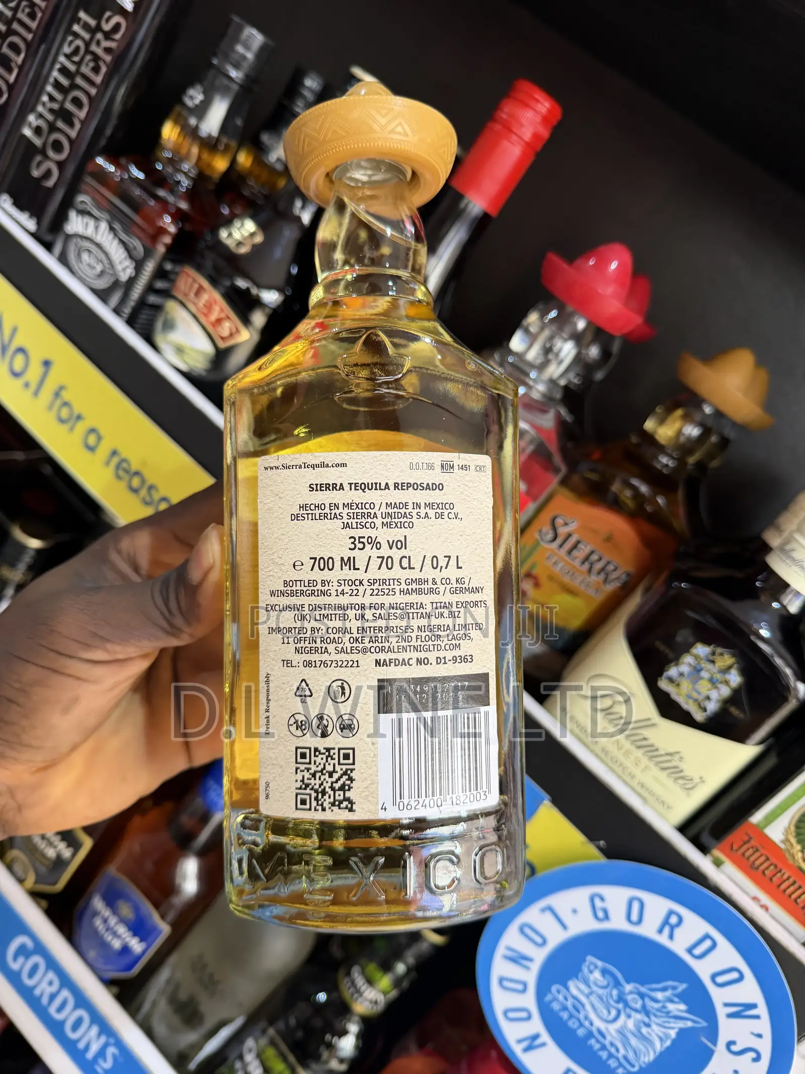 Sierra Tequila REPOSADO Carton of 12 Bottles