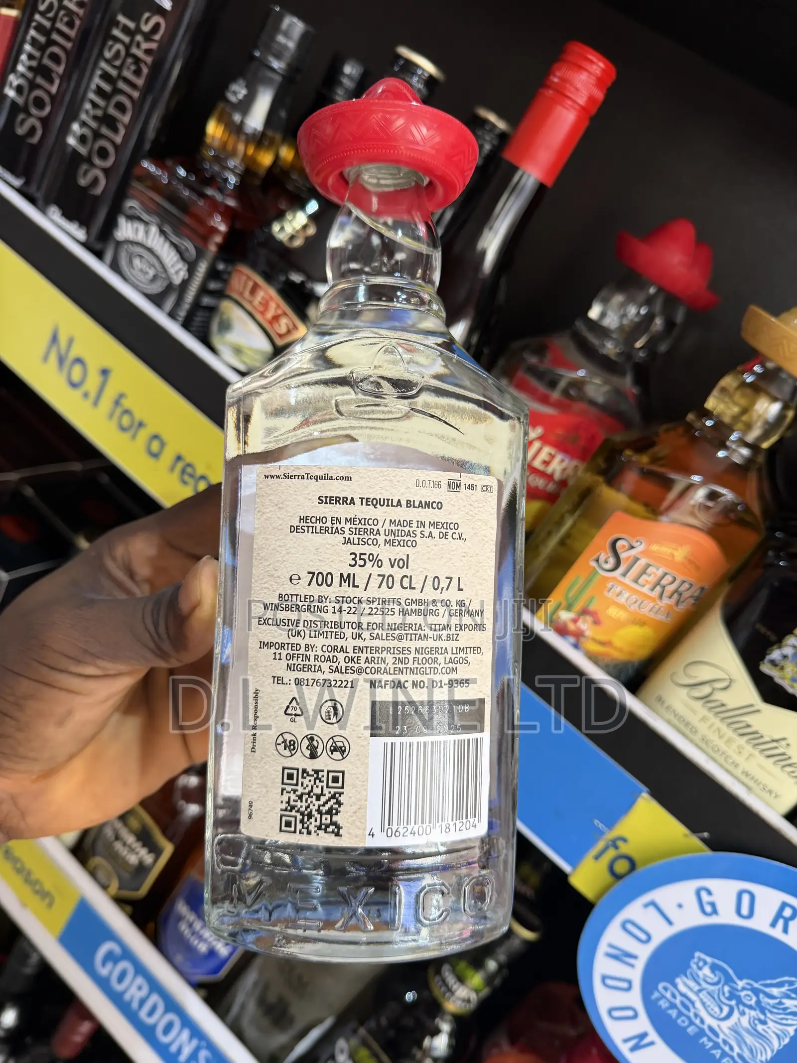 Sierra Tequila BLANCO Carton of 12 Bottles