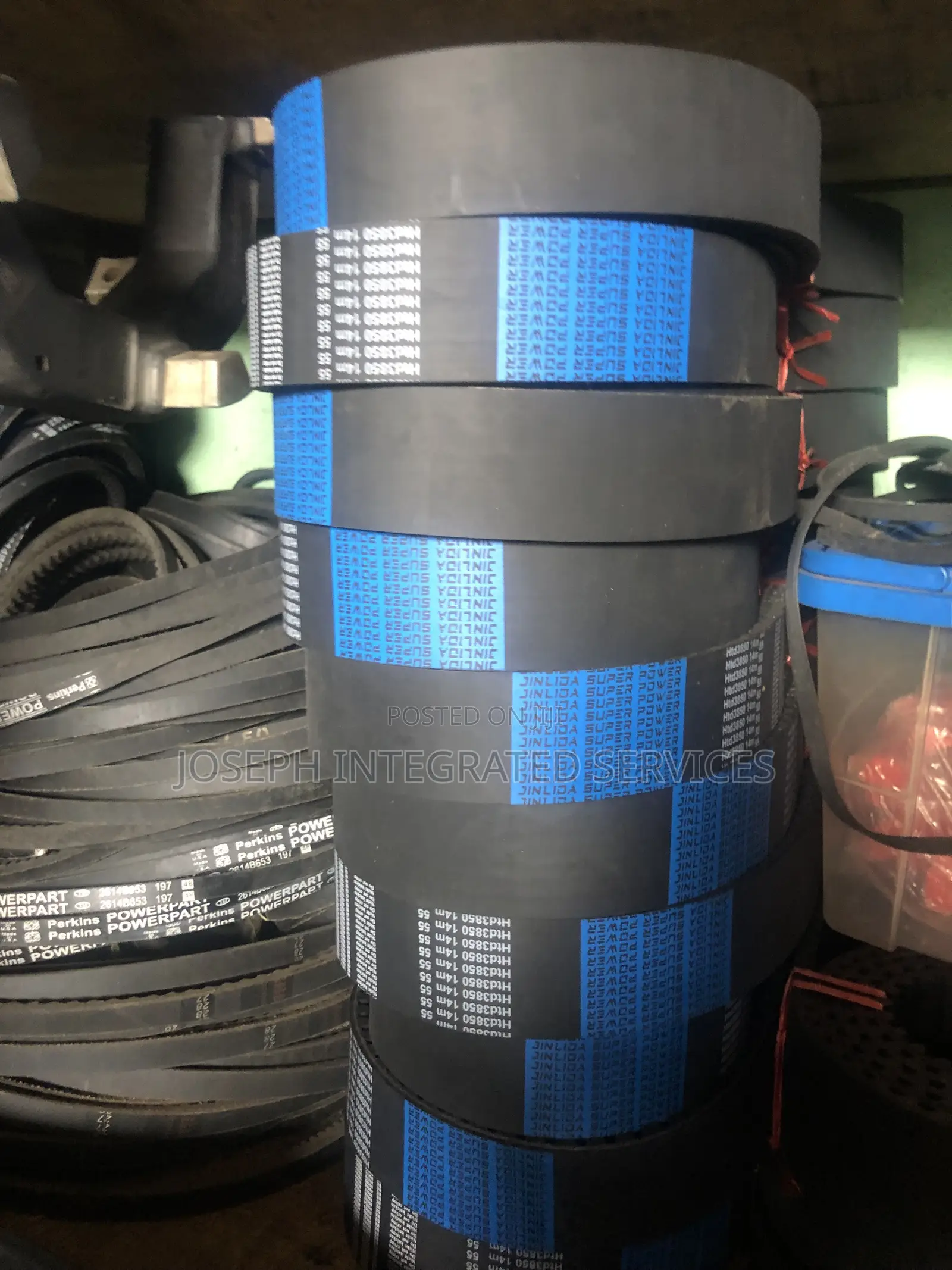 Jinlida Super Power Industrial Timing Belts, Model HTD3850-14M.