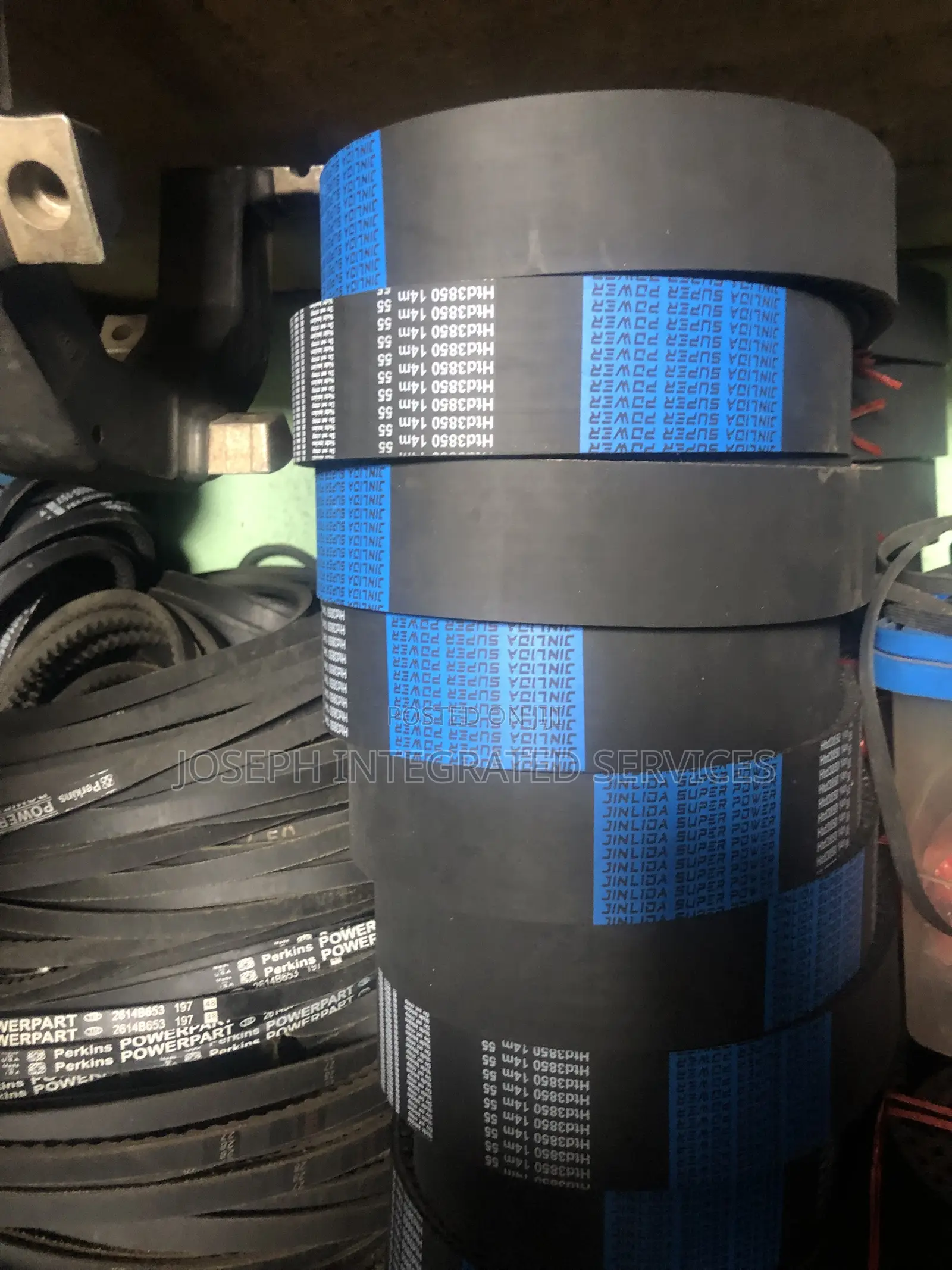 Jinlida Super Power Industrial Timing Belts, Model HTD3850-14M.