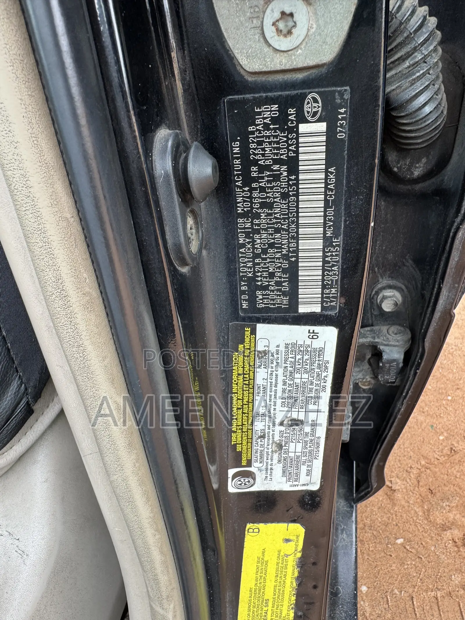 Toyota Camry 2005 Black