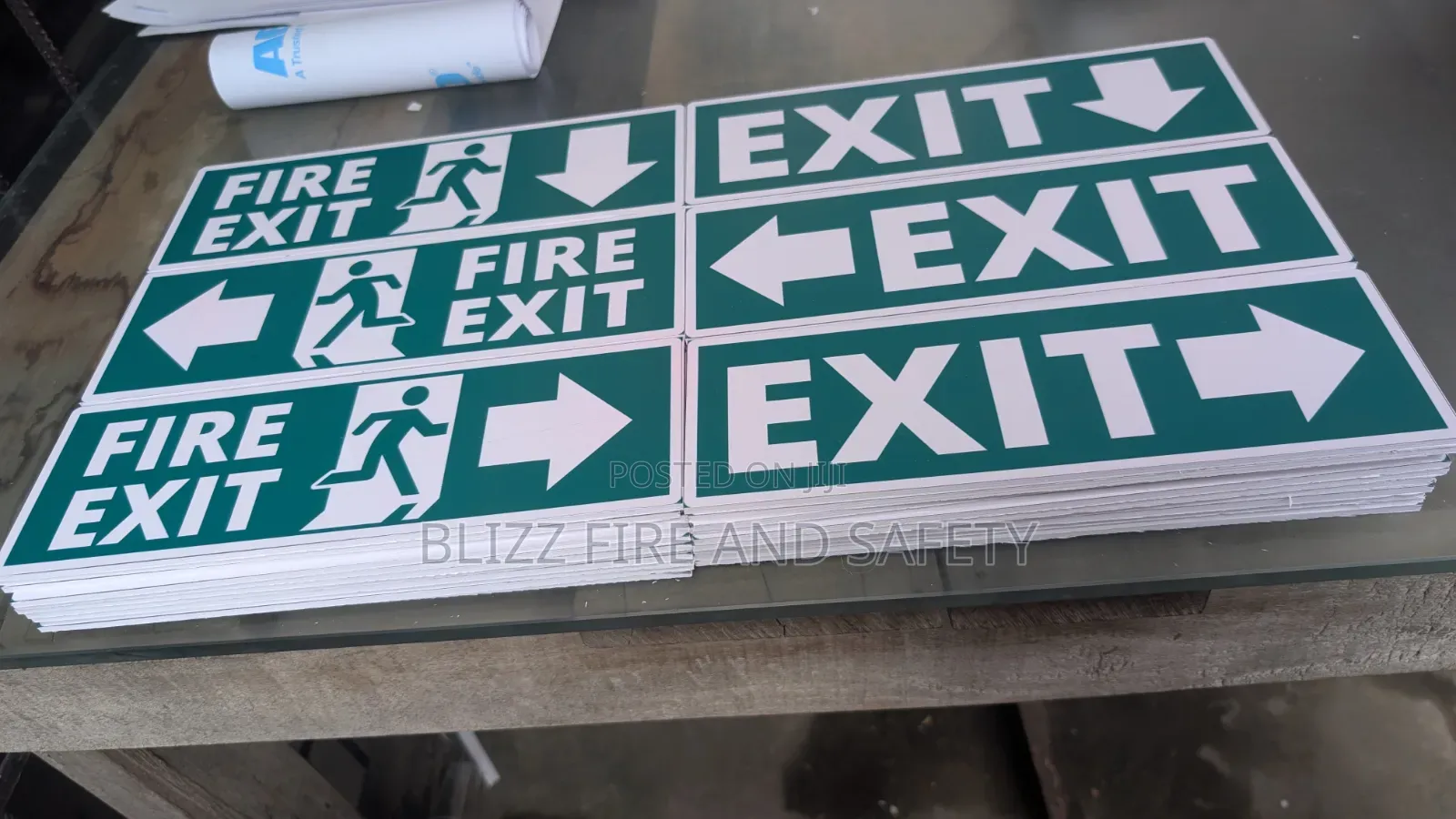 Fire and Emergency Exit Signage