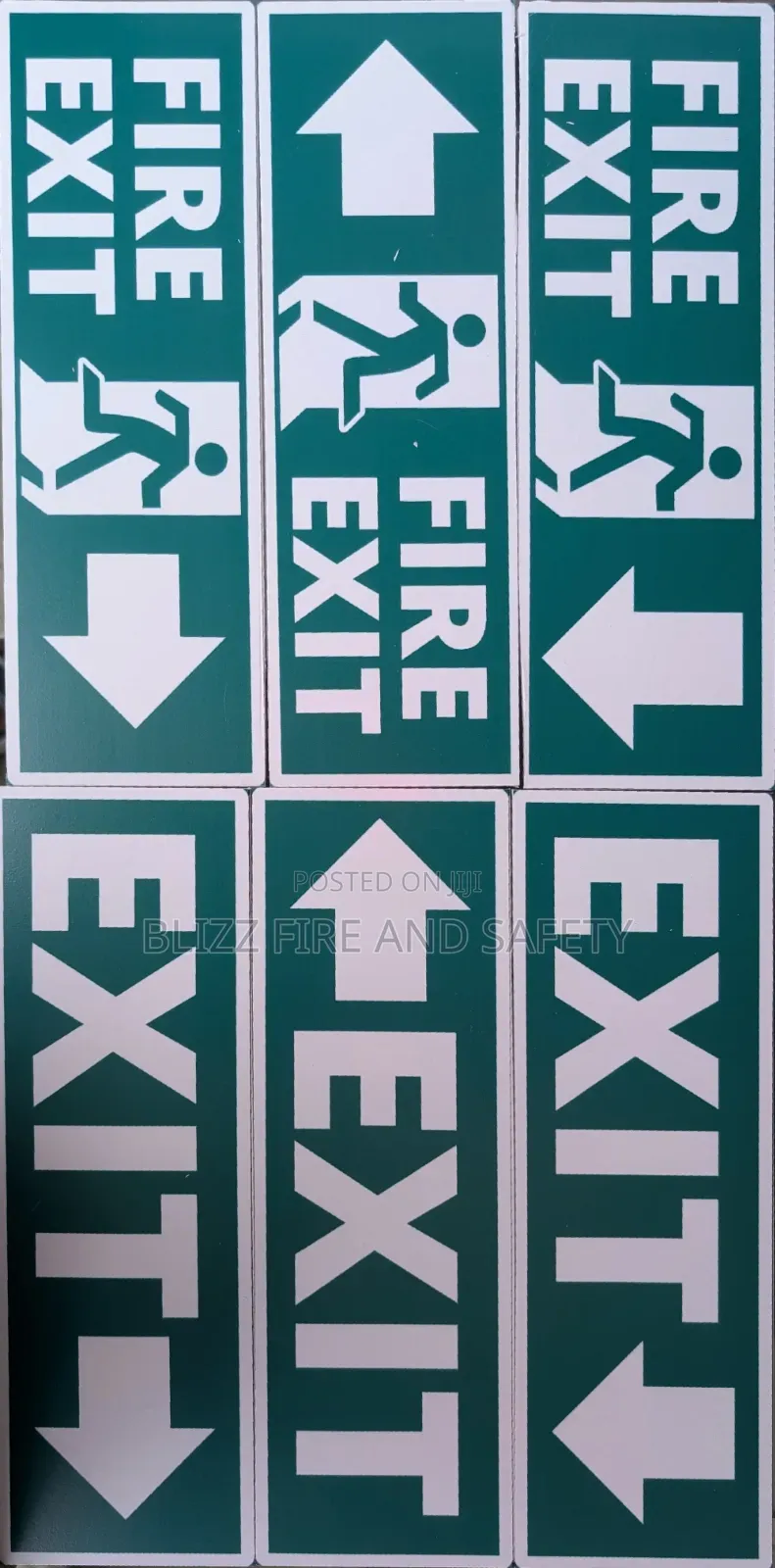 Fire and Emergency Exit Signage