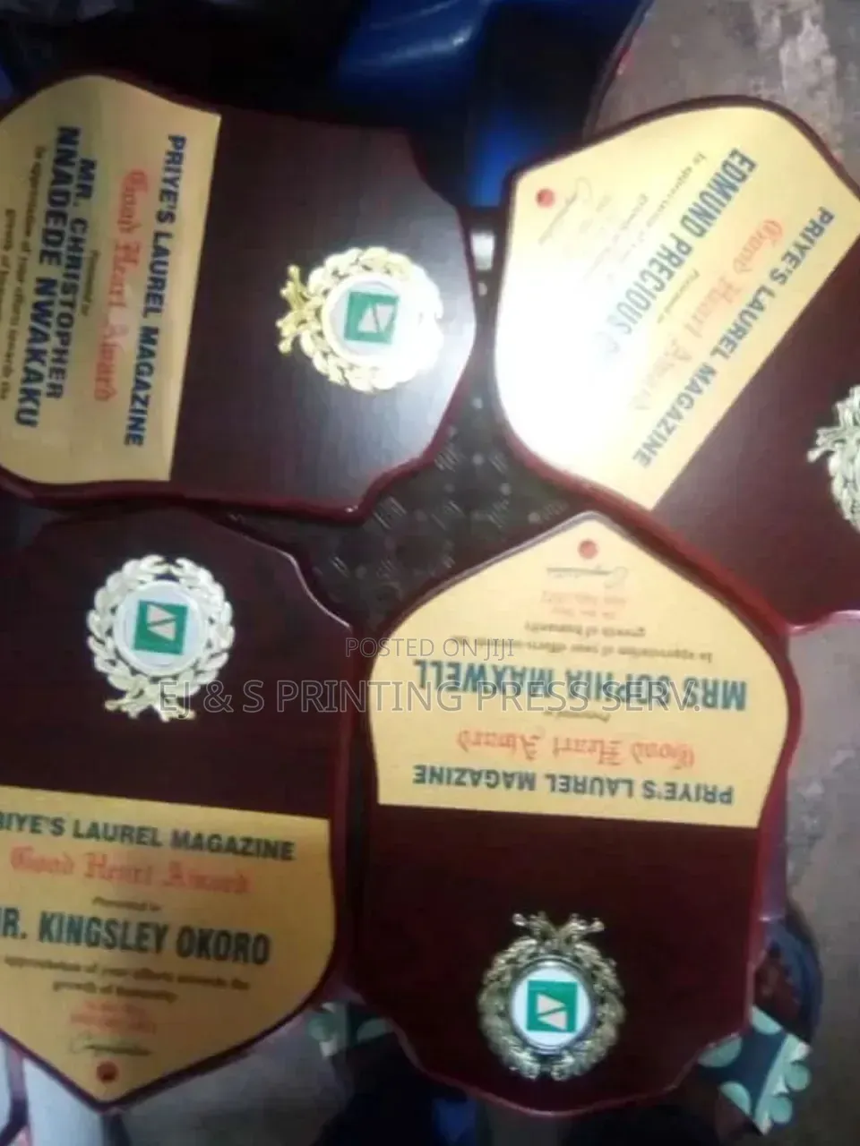 Wooden Award Plaques