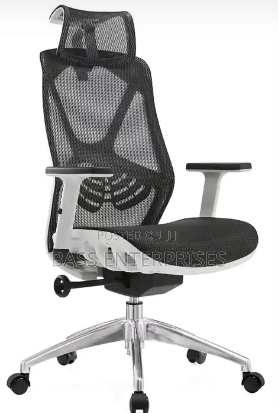 Ergonomic High-Back Office Chair (Red Black)