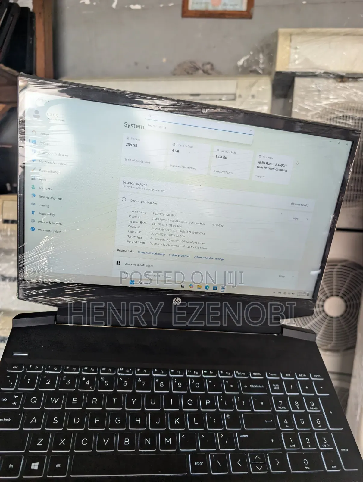 HP Pavilion Gaming Laptop 15-dk2xxx 16GB AMD Ryzen 5 HDD+SSD 512GB