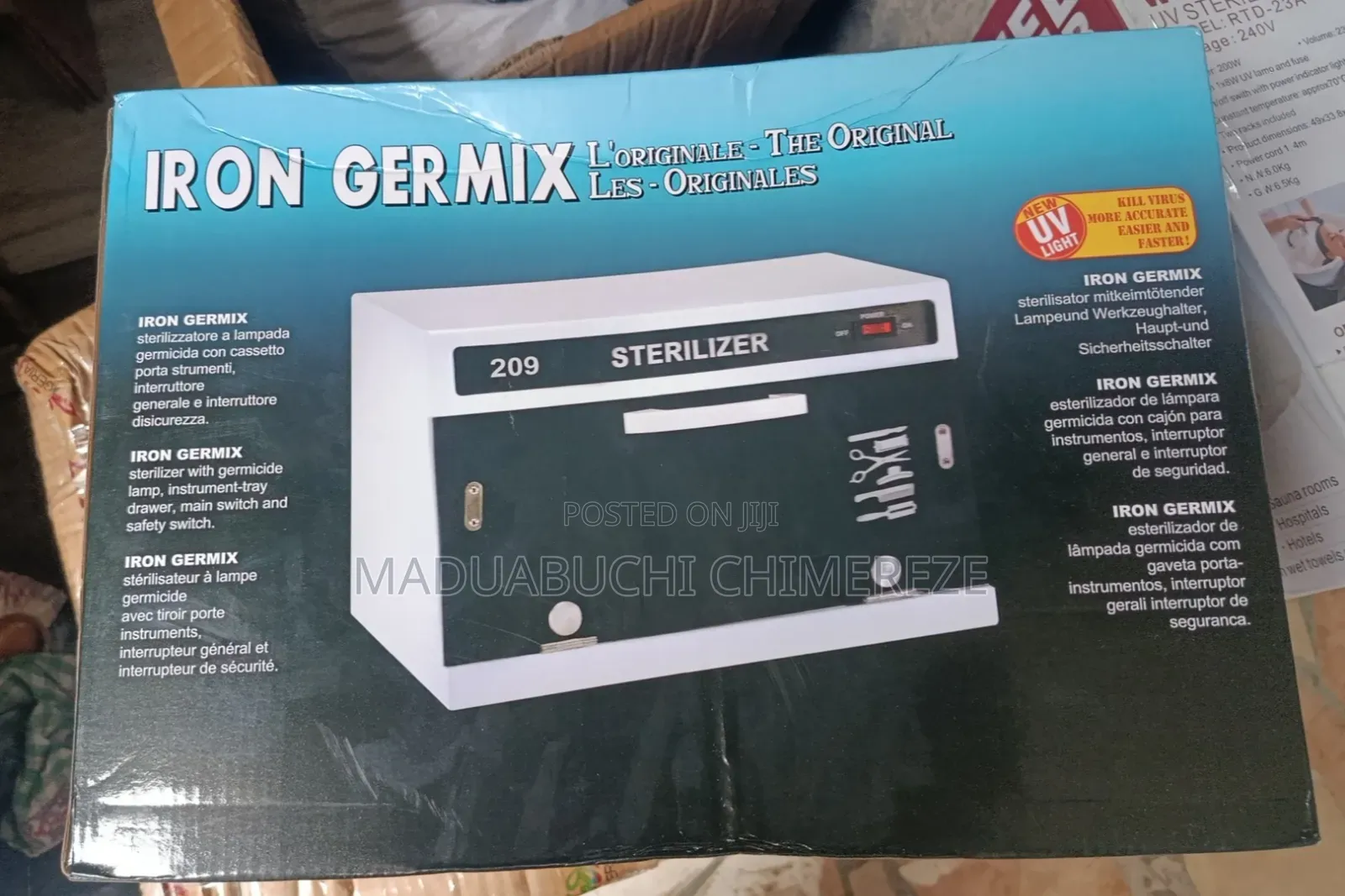 IRON GERMIX 209 UV Sterilizer Cabinet for Salon Barber Tools