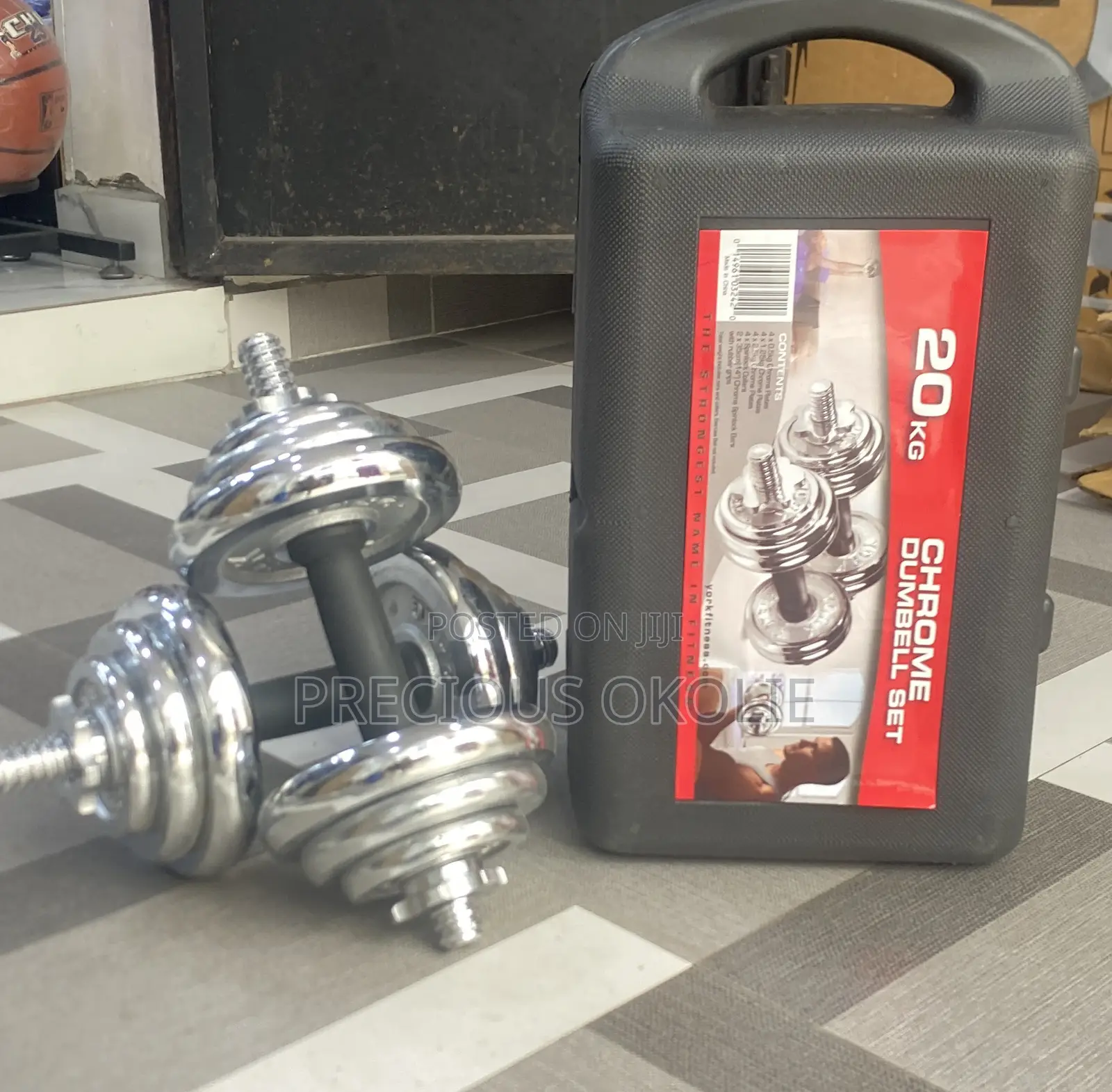 20kg Dumbbell Set With Extension Rod