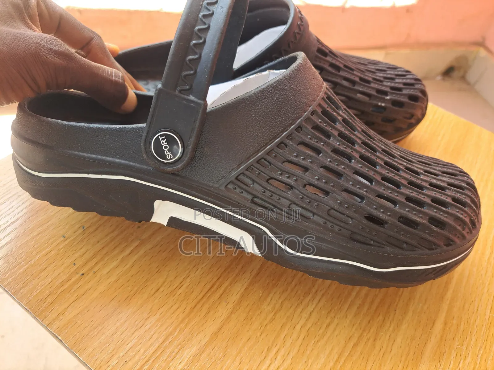 Breathable Crocs, Black With Classic Designs