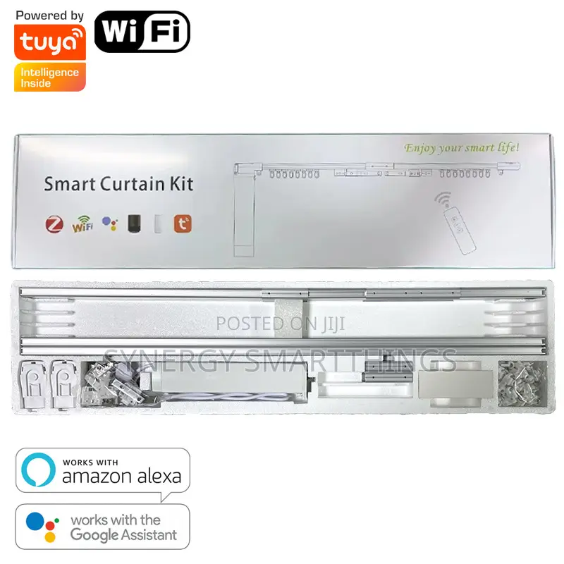 Tuya Wi-Fi Smart Curtain Track 4m With Remote/Voice Control Features