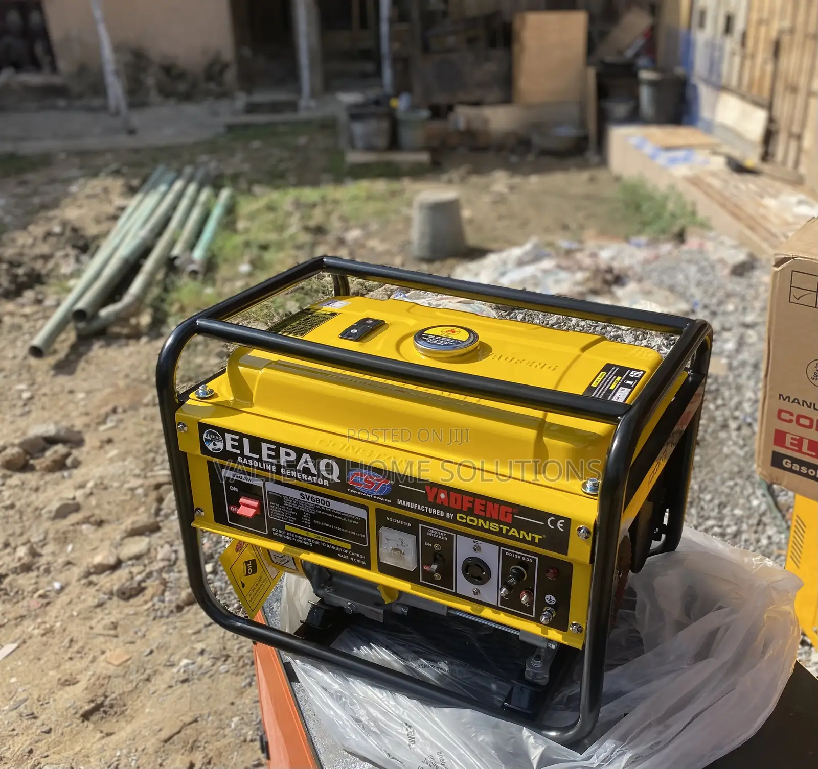 ELEPAQ 4.5KVA Manual Petrol Generator – 100% Copper Coil