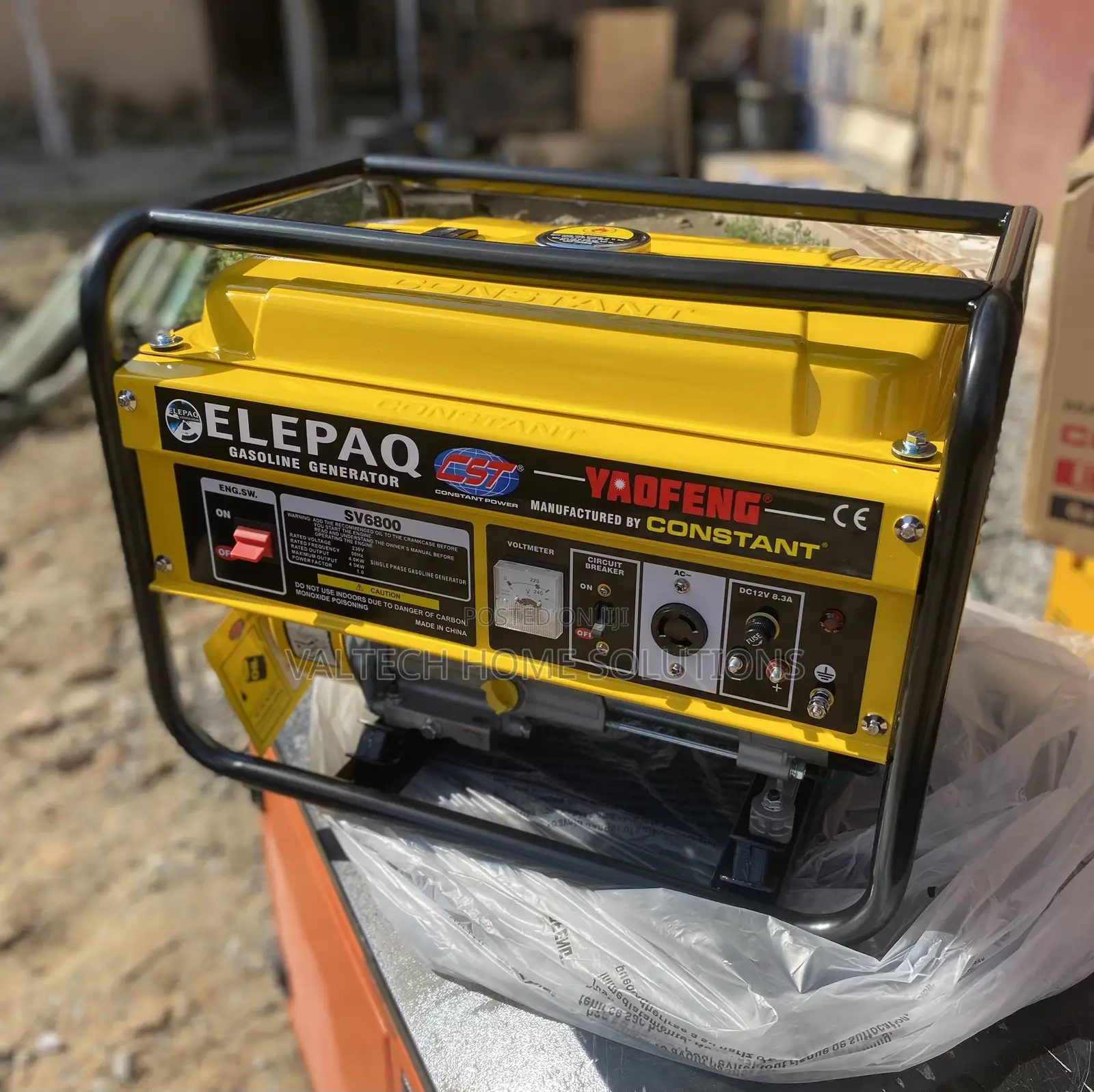 Heavy-Duty ELEPAQ 4.5KVA Petrol Generator