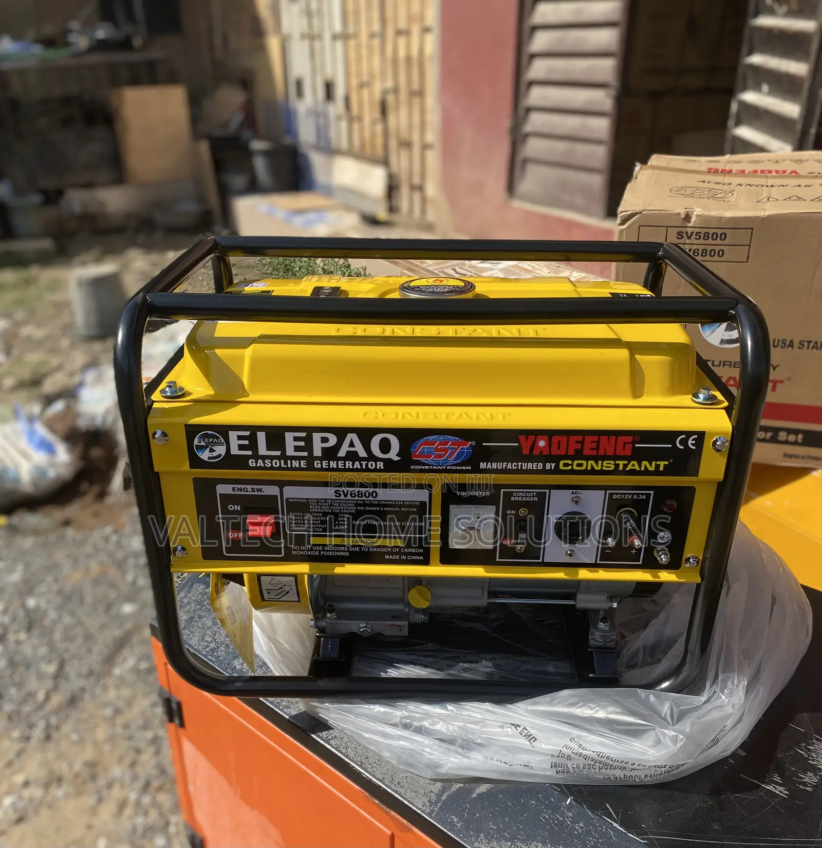 ELEPAQ 4.5KVA Fuel-Efficient Generator – Copper Coil