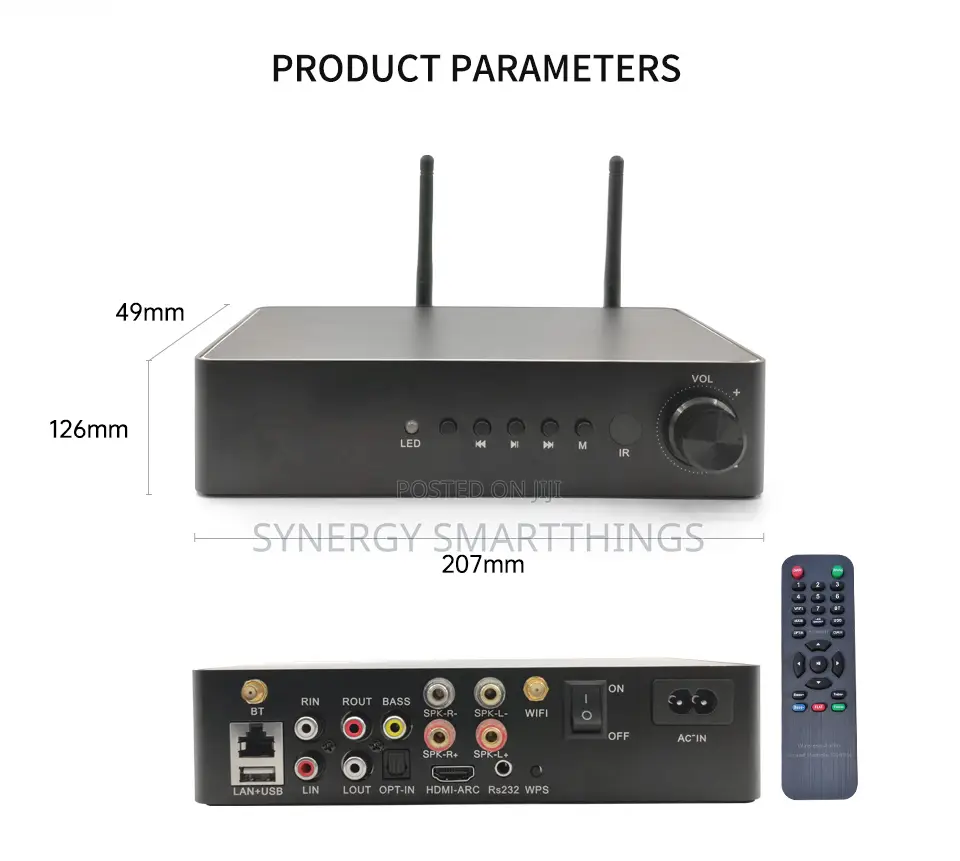 60w X2 Multi Room Amplifier-iHomeLife - Works With Alexa