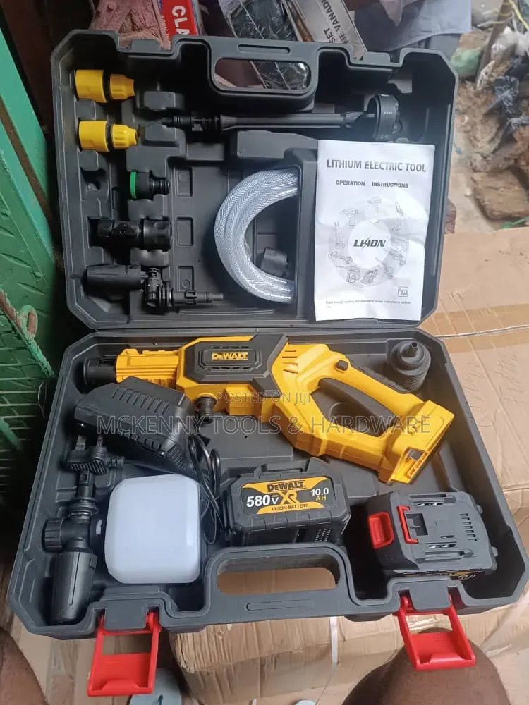 Portable Cordless Pressure Washer Kit - 2 Batteries Accessories