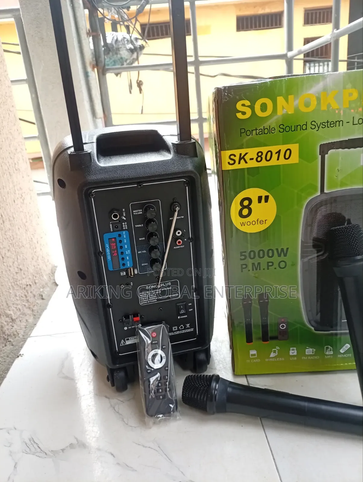 SONOKPLUS SK-8010 Wireless Karaoke Speaker With Remote Control