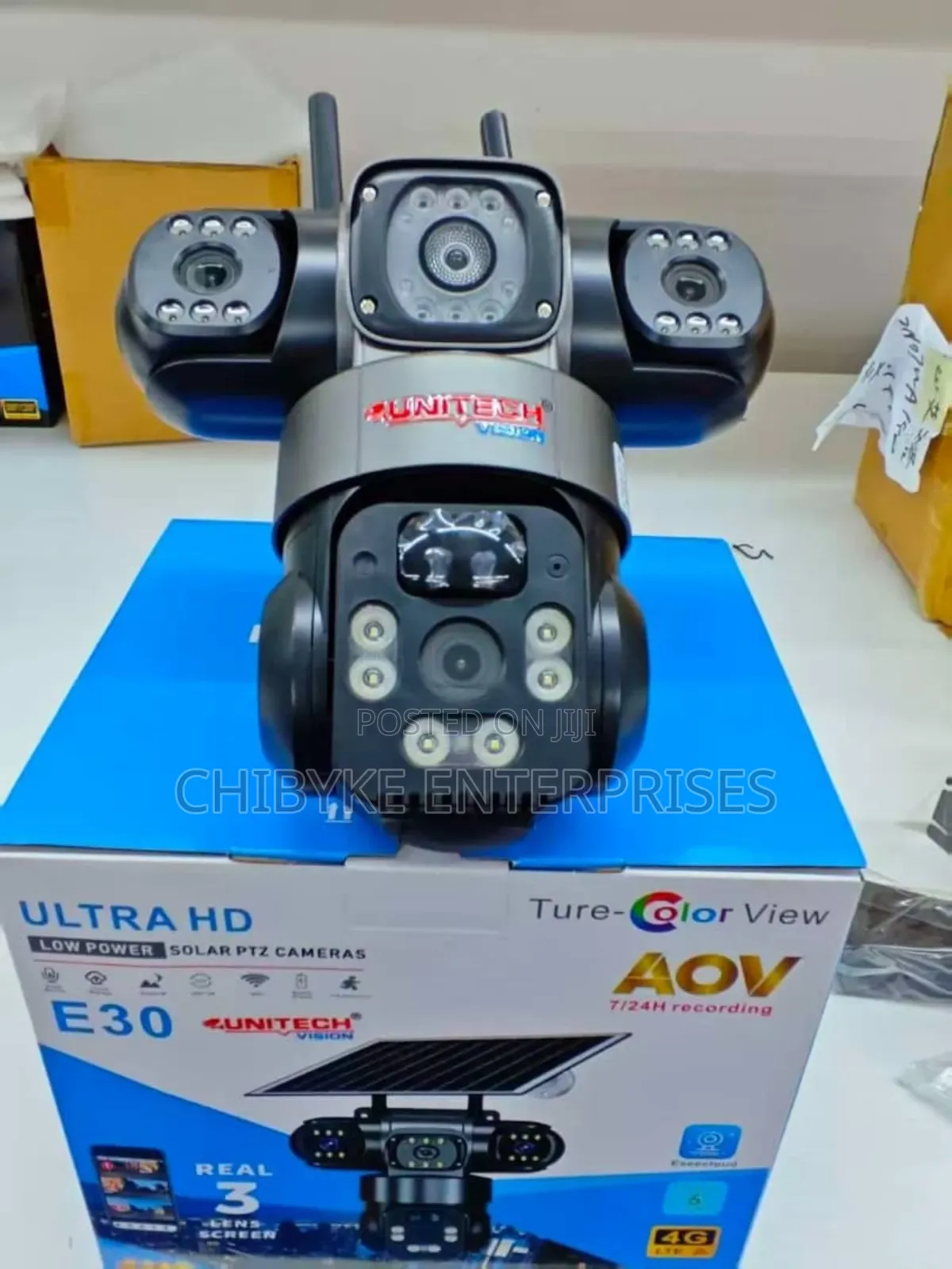 Ultra Hd Eseecloud Triple Lens Aov Solar PTZ Camera, With Auto Track