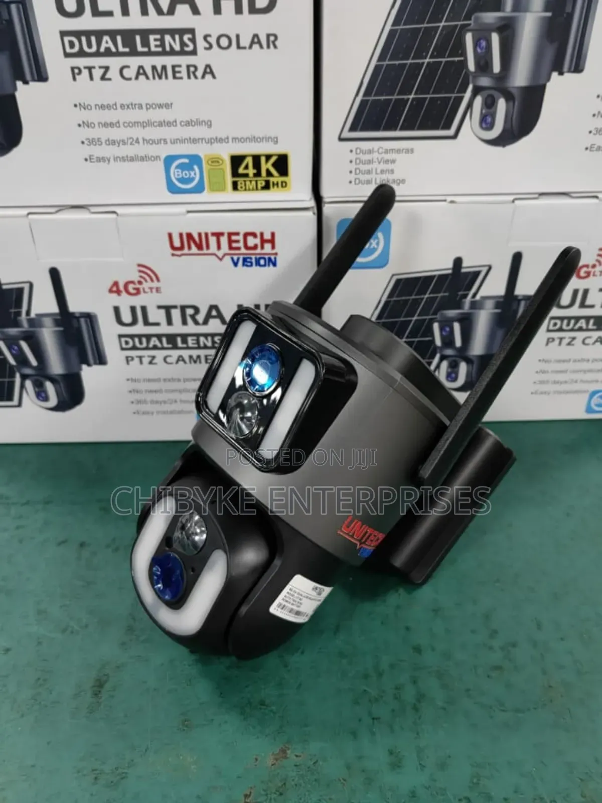 Utra Hd Dual Lens Ubox Solar PTZ Camera